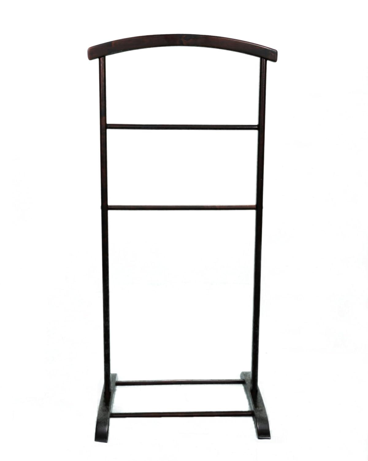 Deluxe Hardwood Clothes Valet Stand (Red Mahogany)