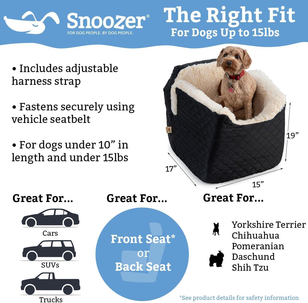 Snoozer Microsuede Lookout 1 Dog Car Seat