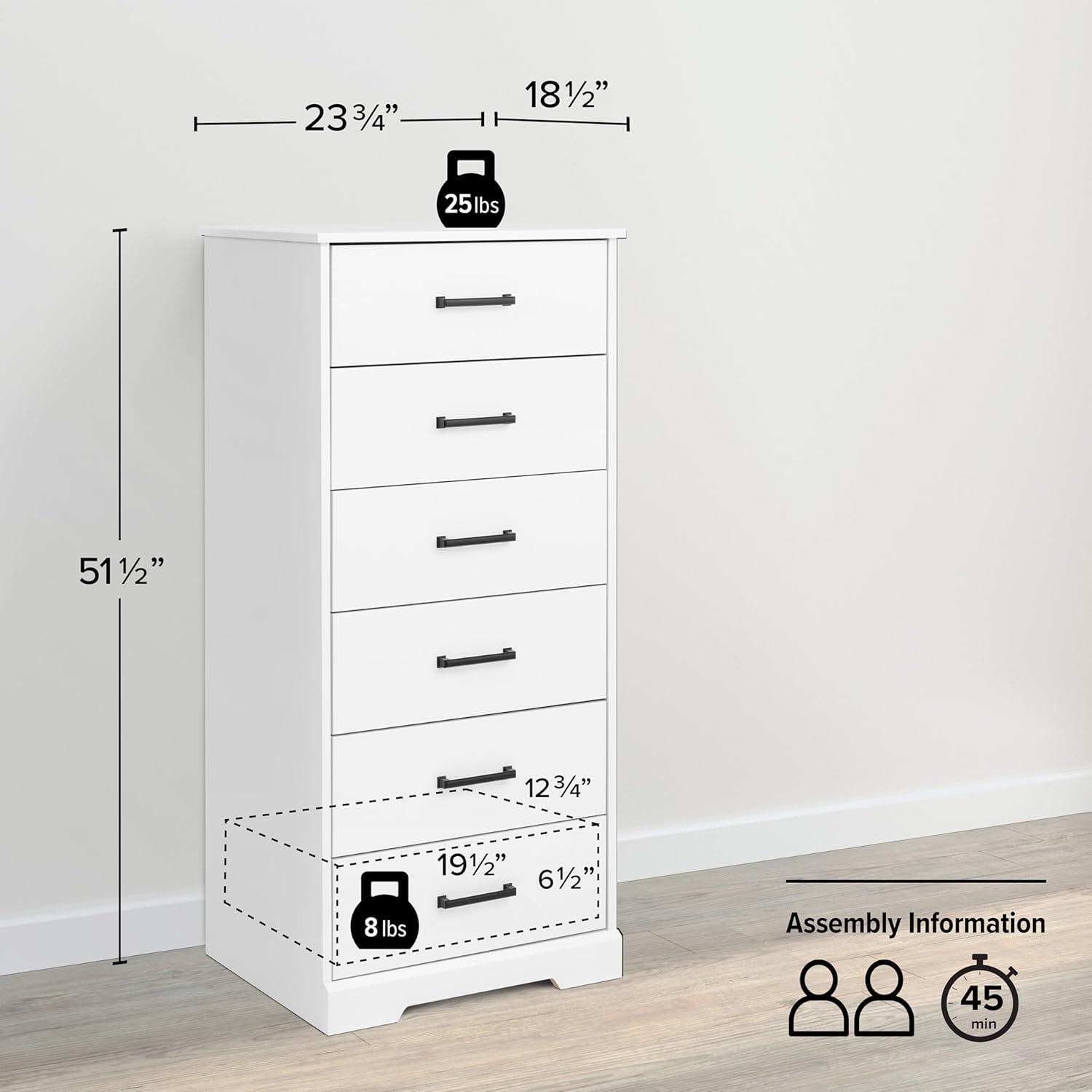 Prepac 23.75" Wide Rustic Ridge 6 Drawer Dresser