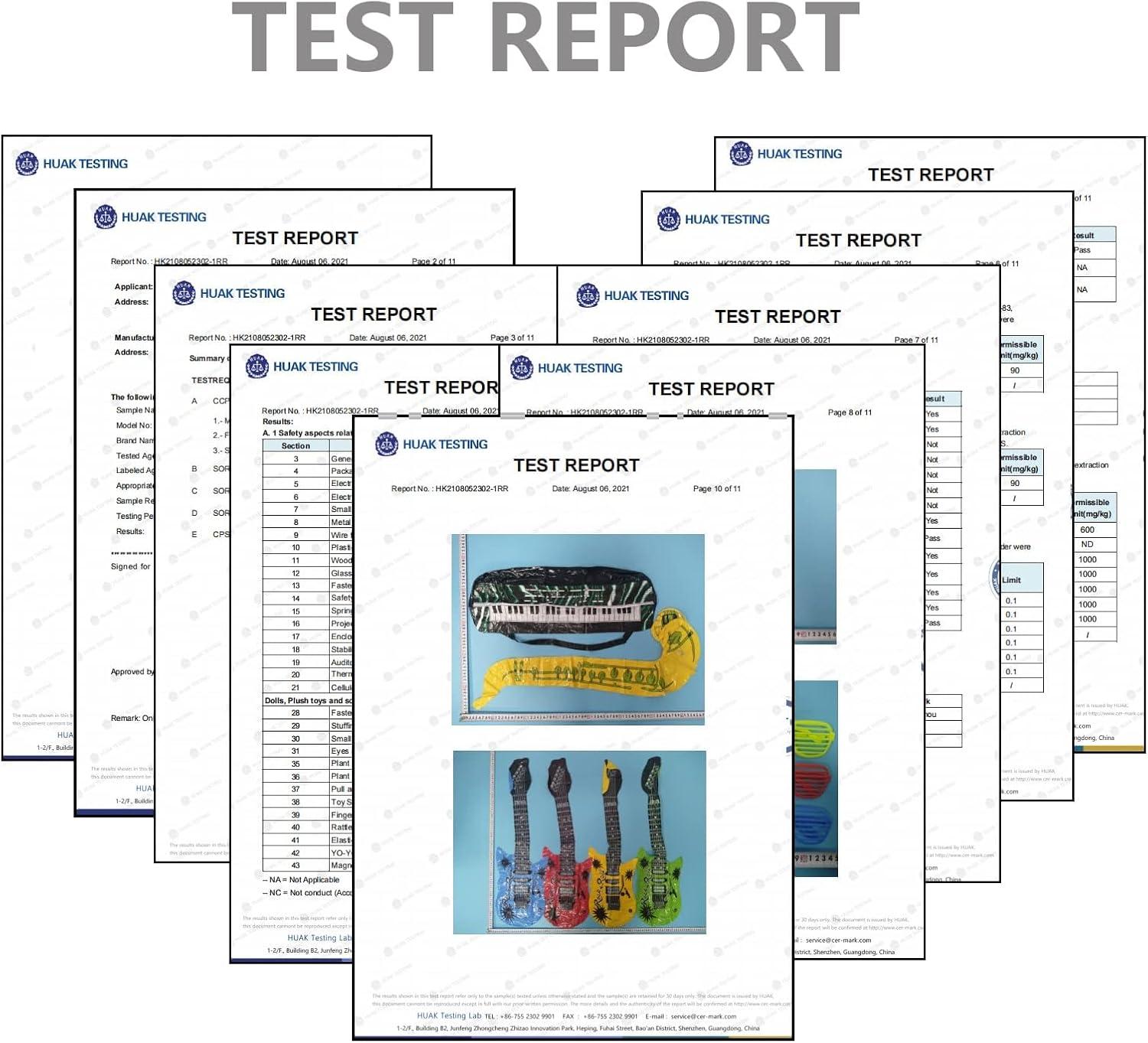 OuMuaMua Inflatable Rock Star Toy Set, 18 Pack Inflatable Party Props - 4 Inflatable Guitar, 6 Microphones, 6 Shutter Shading Glasses, 1 Saxophone and 1 Inflatable Keyboard Piano Inflatable Rock Toys