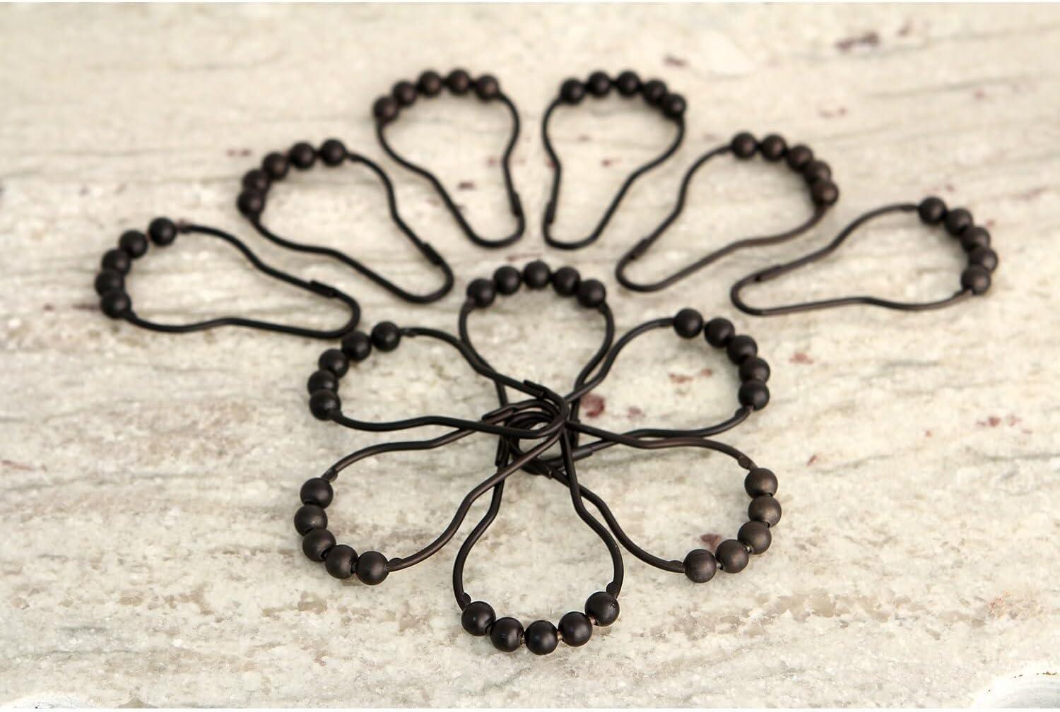 Kingston Brass Kingston Brass Edenscape Roller Ball Shower Curtain Rings (12 Pieces/Set) (Set of 12)