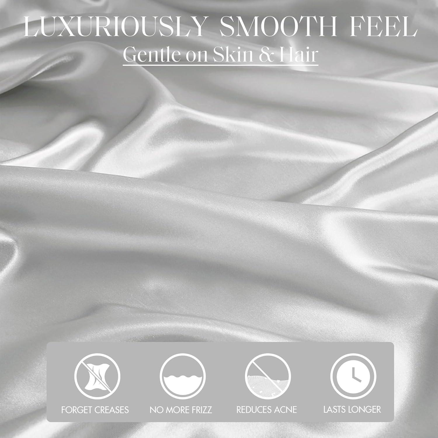 Madison Park Essentials Satin Luxury 2PC Pillowcases (Set of 2)