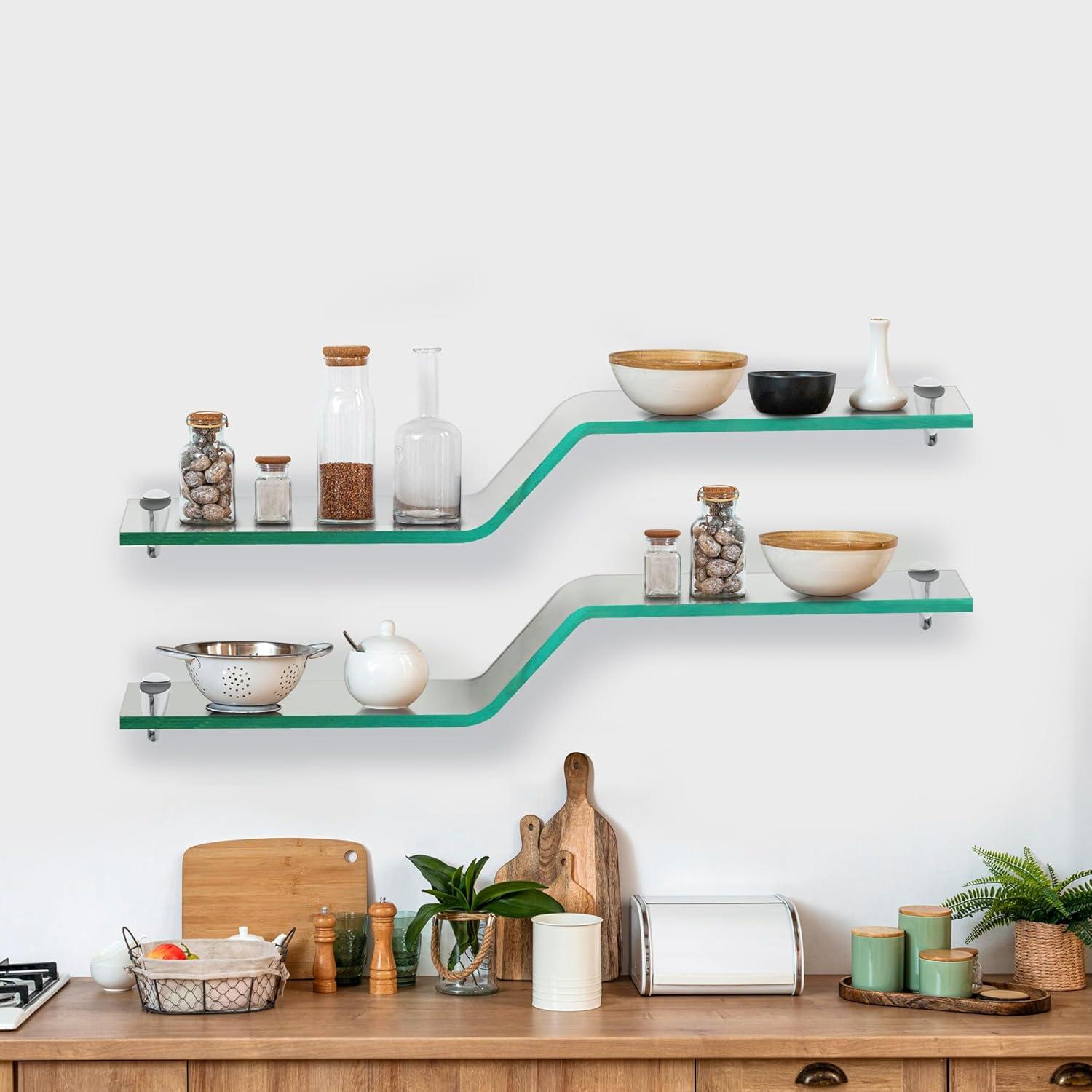 Ingleside Glass Accent Shelf with Adjustable Shelves