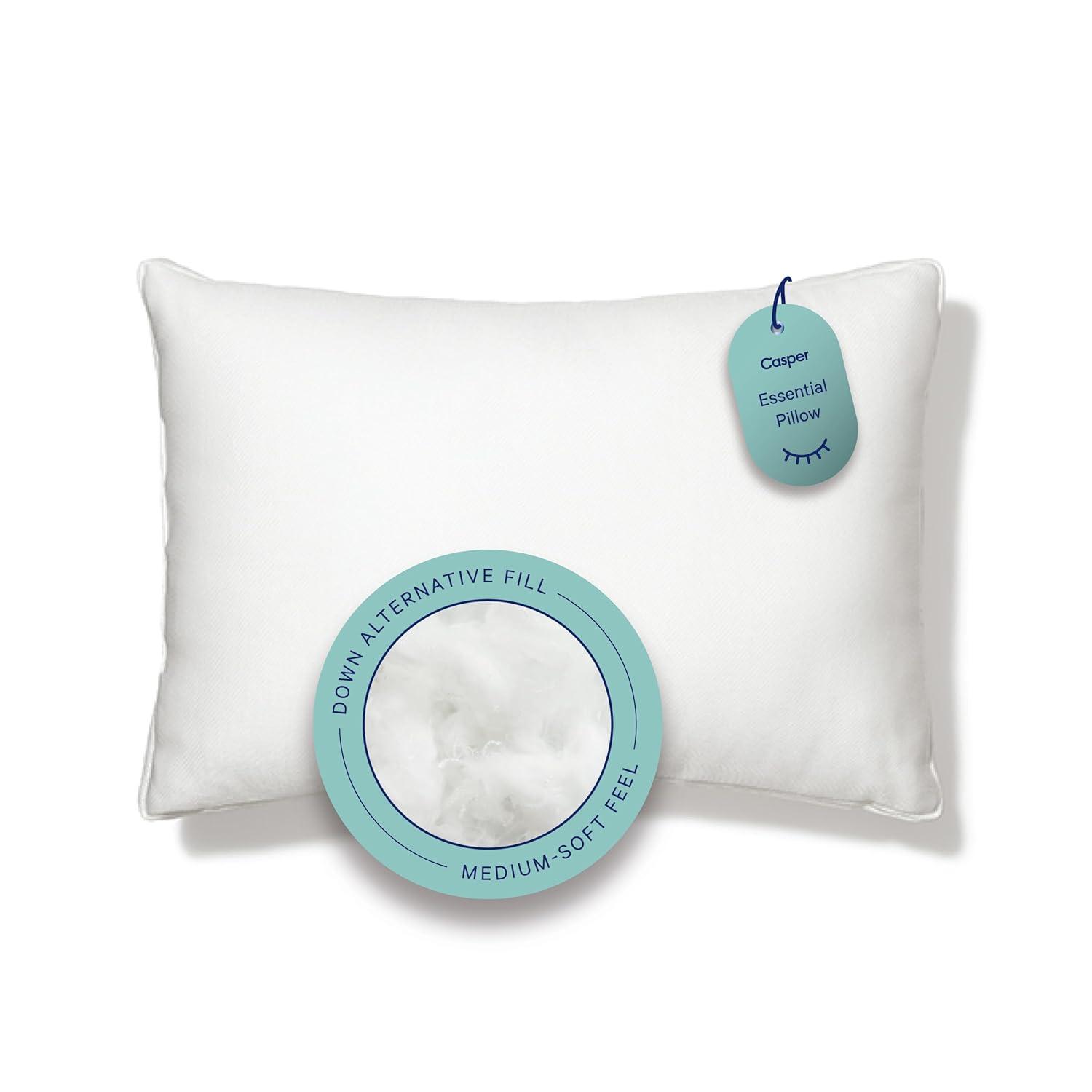 Casper Sleep Essential Pillow, Standard, Two Pack (Set of 2)