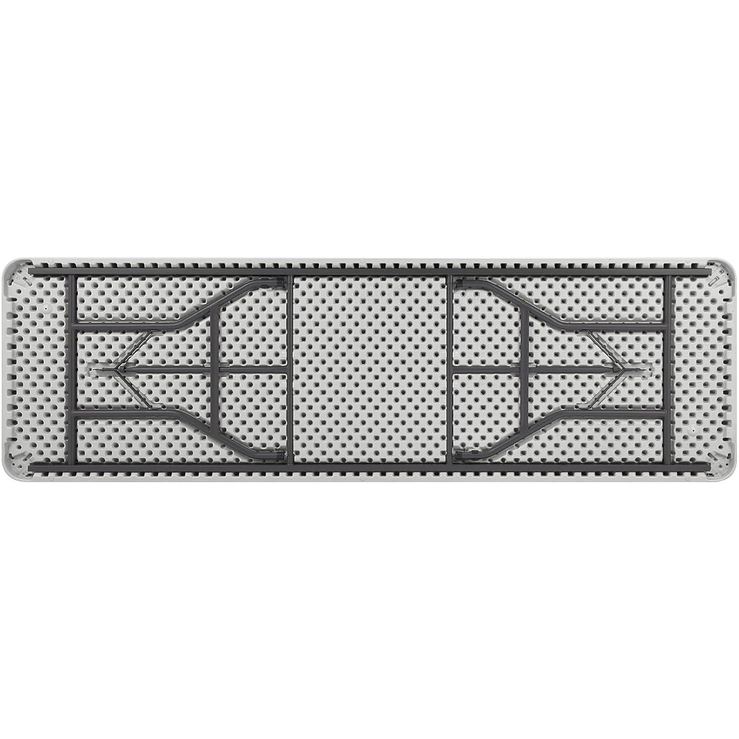 Lorell Ultra-Lite Folding Table - Powder Coated Base X 96" Table Top Width X 30" Table Top Depth - 29.25" Height - Platinum, Gray | Wayfair