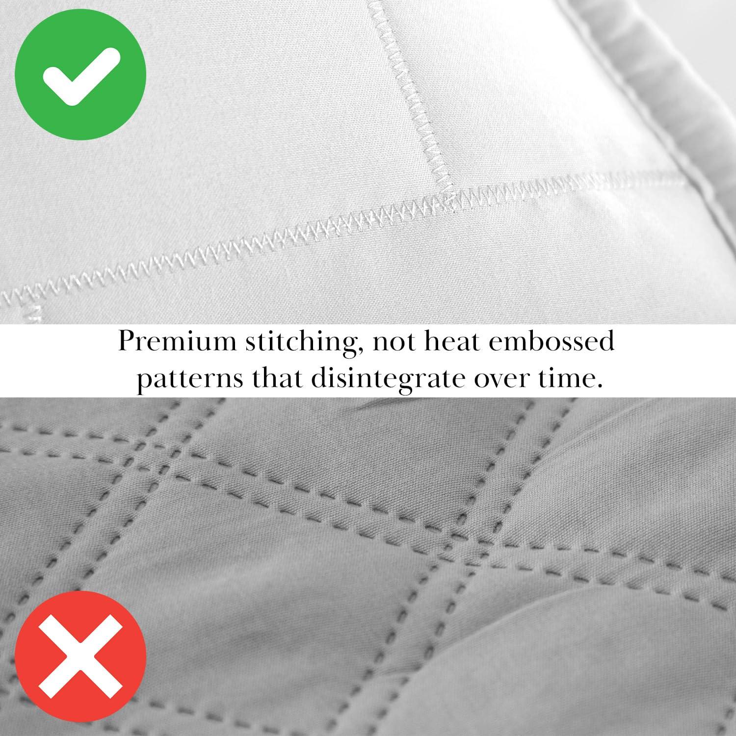 Southshore Fine Living Oversized Khari Lightweight 3-Piece Quilt Set Rust Full / Queen