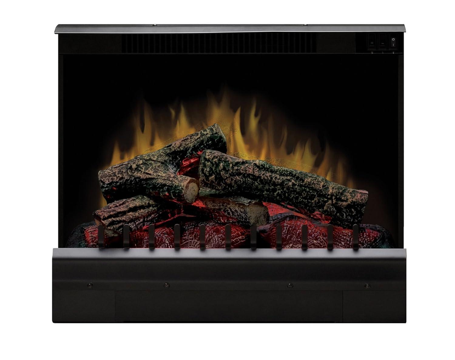 Dimplex Electraflame 23-in Plug-in Standard Electric Fireplace Log Set - Realistic Flame - 400 SQ. FT.