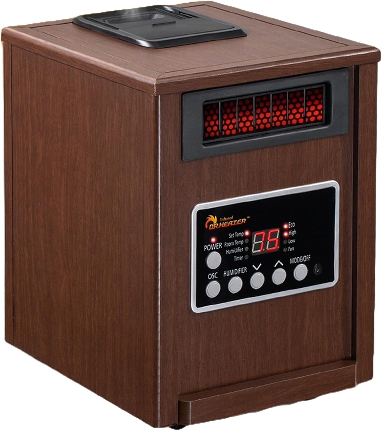 Dr. Infrared Heater DR. INFRARED HEATER DR-998W 1500W, Advanced Humidifier and Oscillation Fan and Remote Control, Dual Heating System