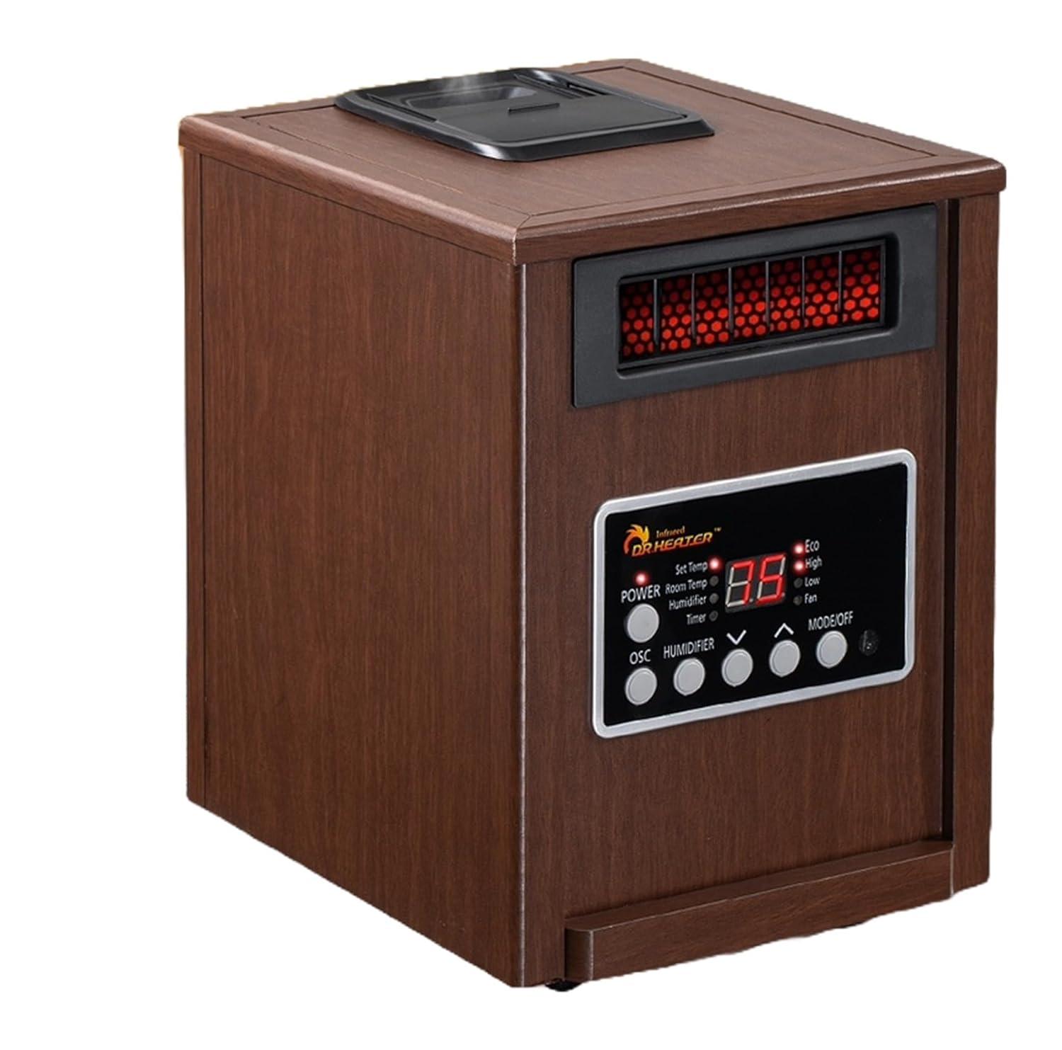 Dr. Infrared Heater DR. INFRARED HEATER DR-998W 1500W, Advanced Humidifier and Oscillation Fan and Remote Control, Dual Heating System