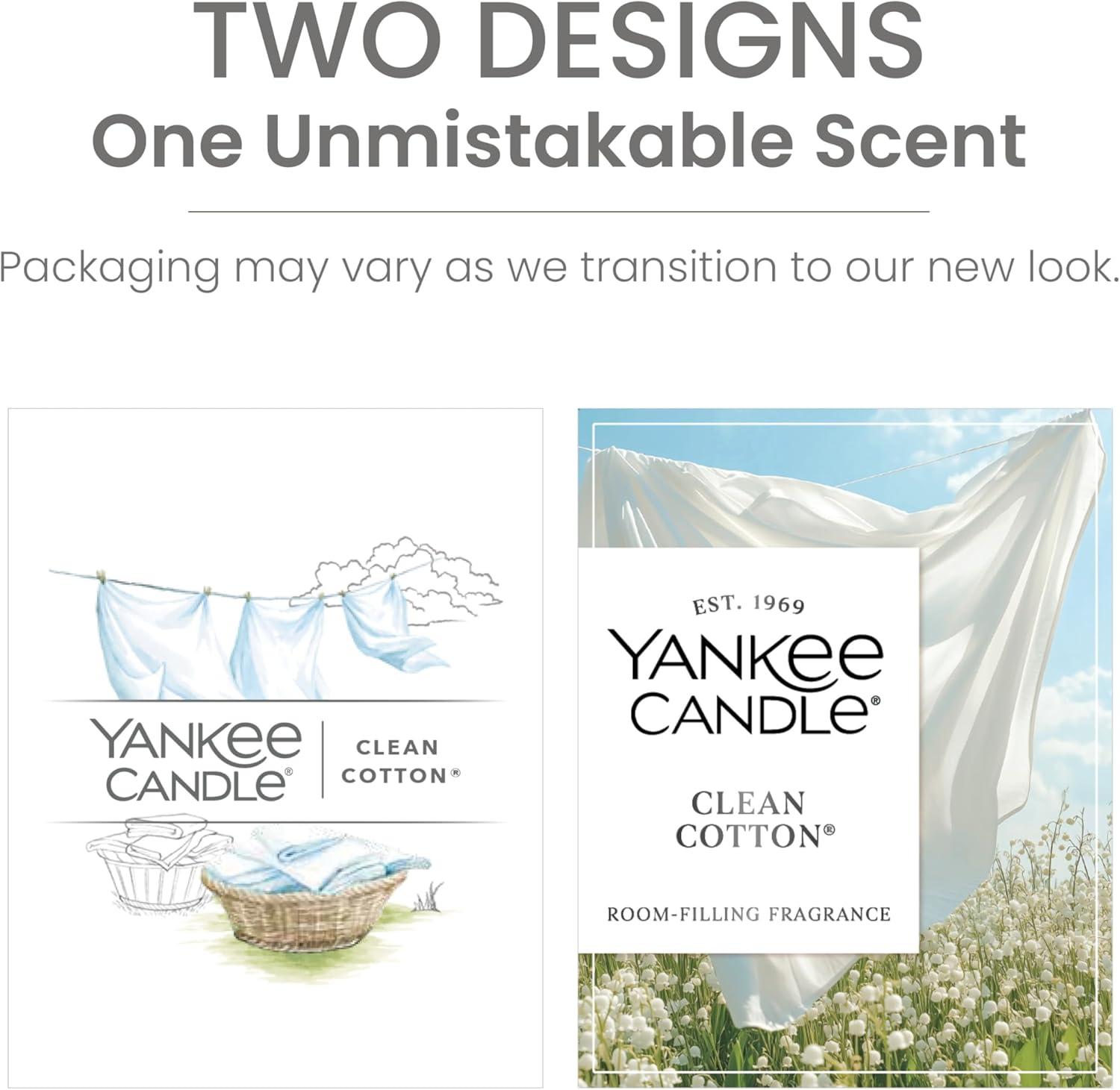 YANKEE CANDLE Signature Clean Cotton Scented Tumbler Candle