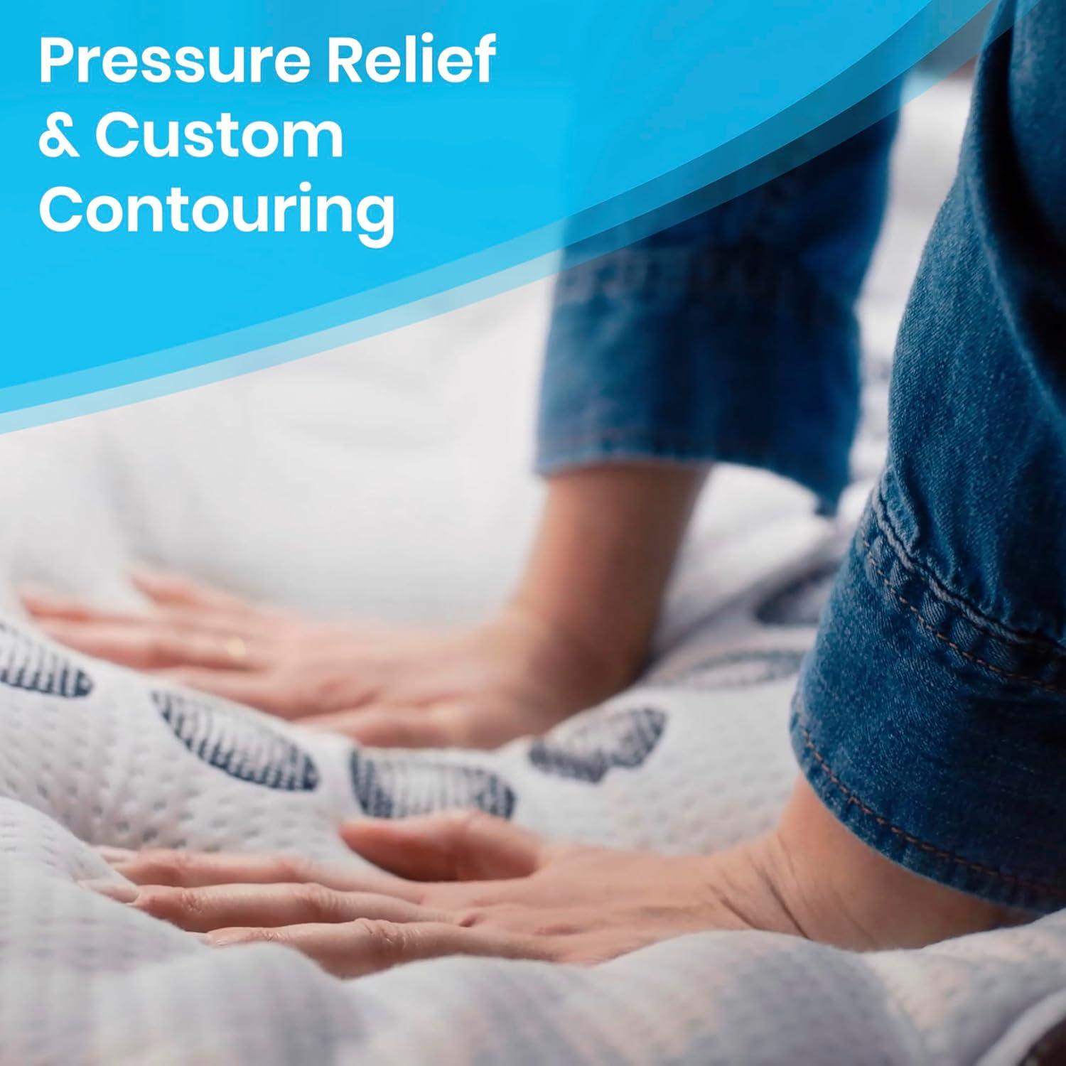 Flash Furniture Capri Comfortable Sleep 10 Inch CertiPUR-US Certified Hybrid Pocket Spring Mattress, Full Mattress in a Box