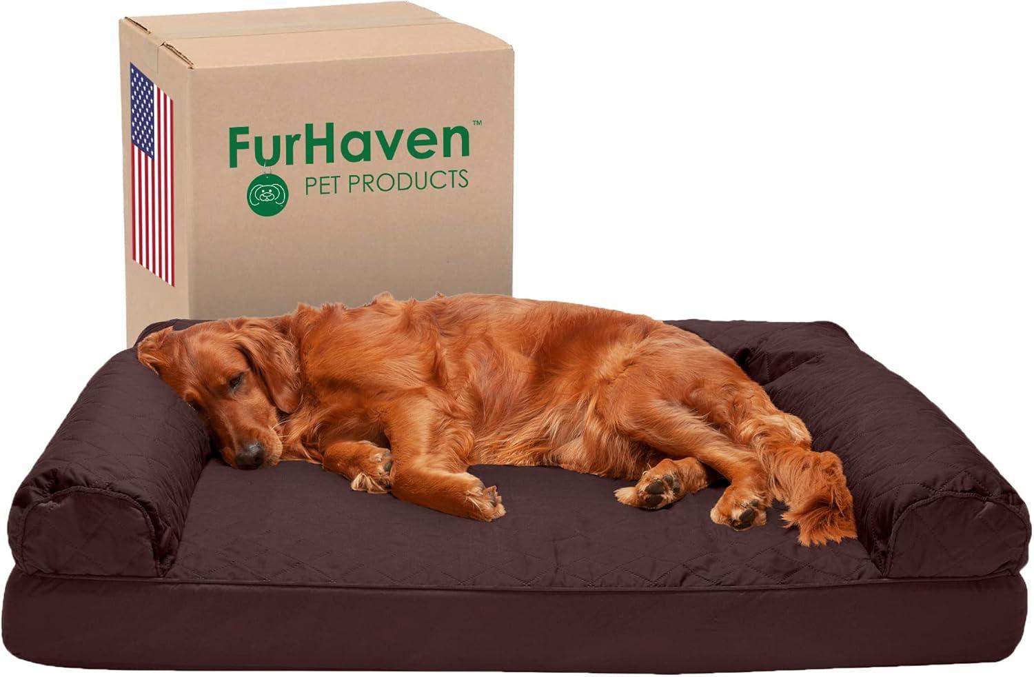 Jumbo Coffee Orthopedic Outdoor Pet Sofa Bed