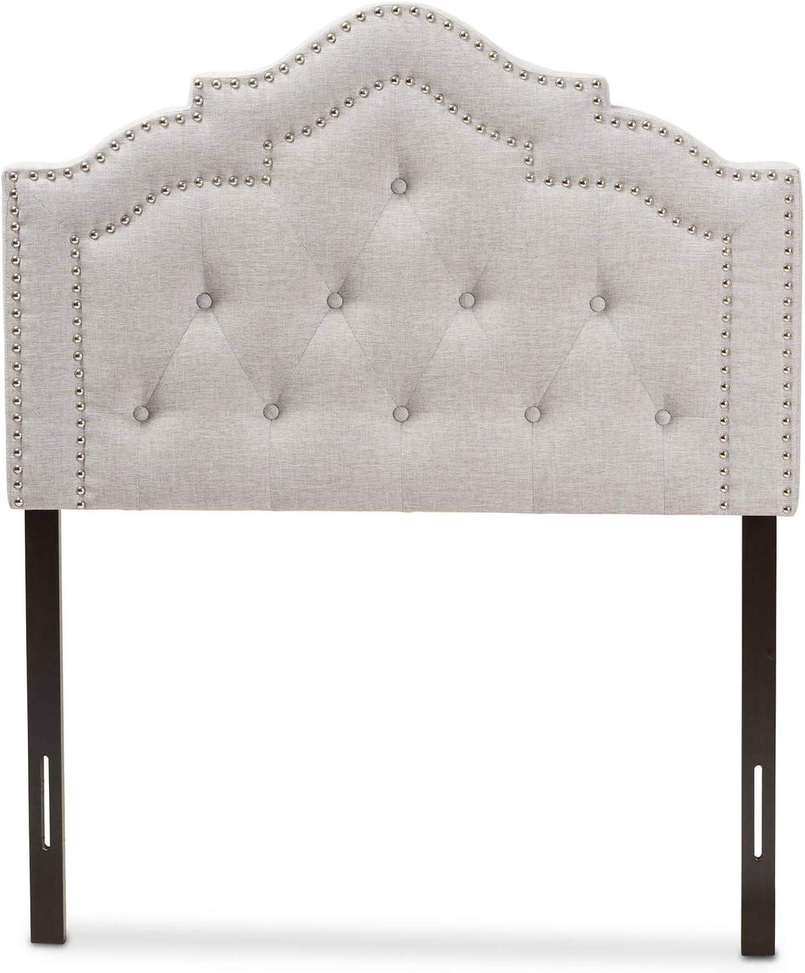 Baxton Studio Edith Modern and Contemporary Greyish Beige Fabric Twin Size Headboard,Wholesale Interiors