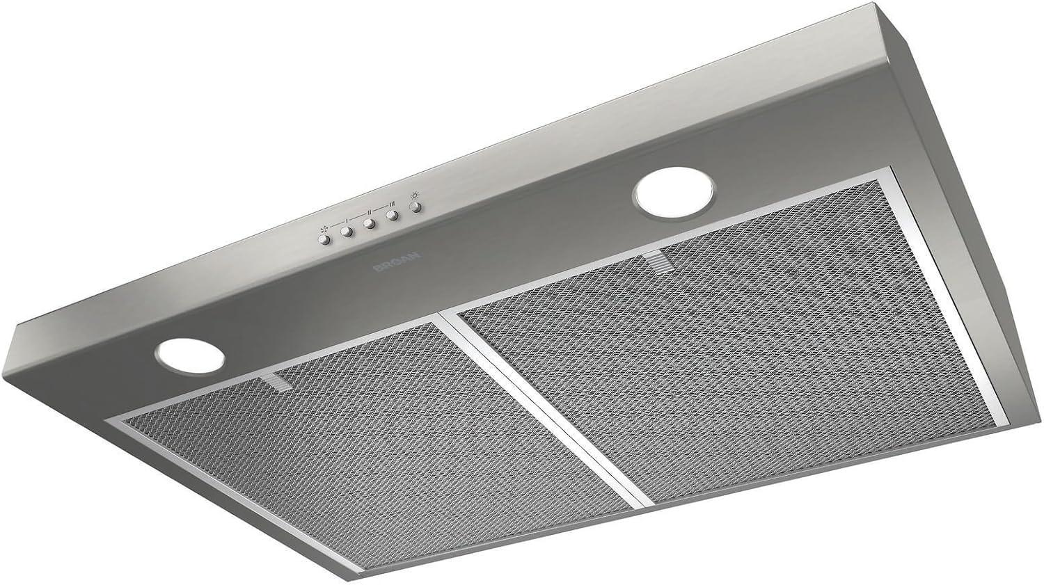 Broan NuTone 30" Stainless Steel 375 CFM Convertible Under Cabinet Range Hood