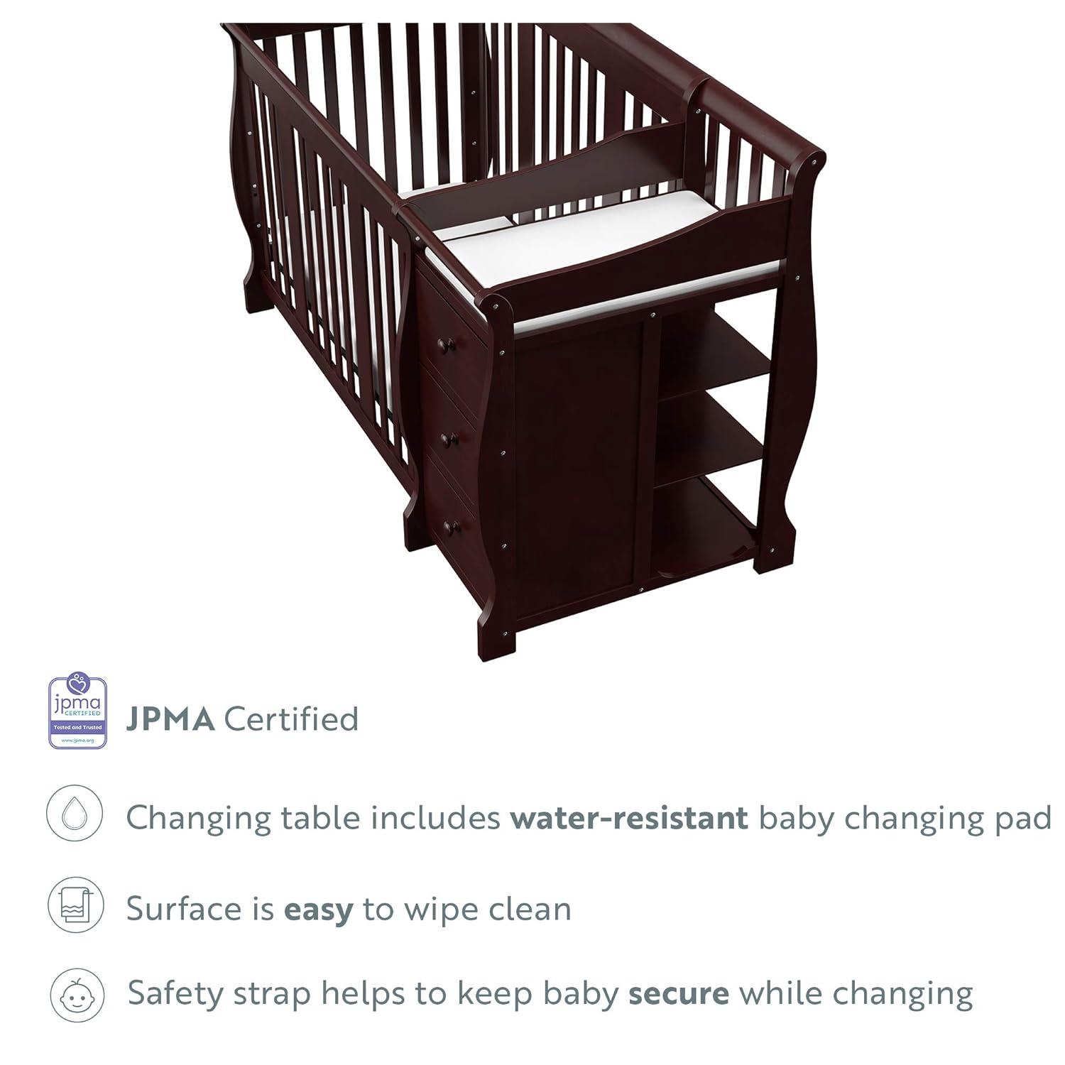 Storkcraft Portofino 5-in-1 Convertible Crib and Changer