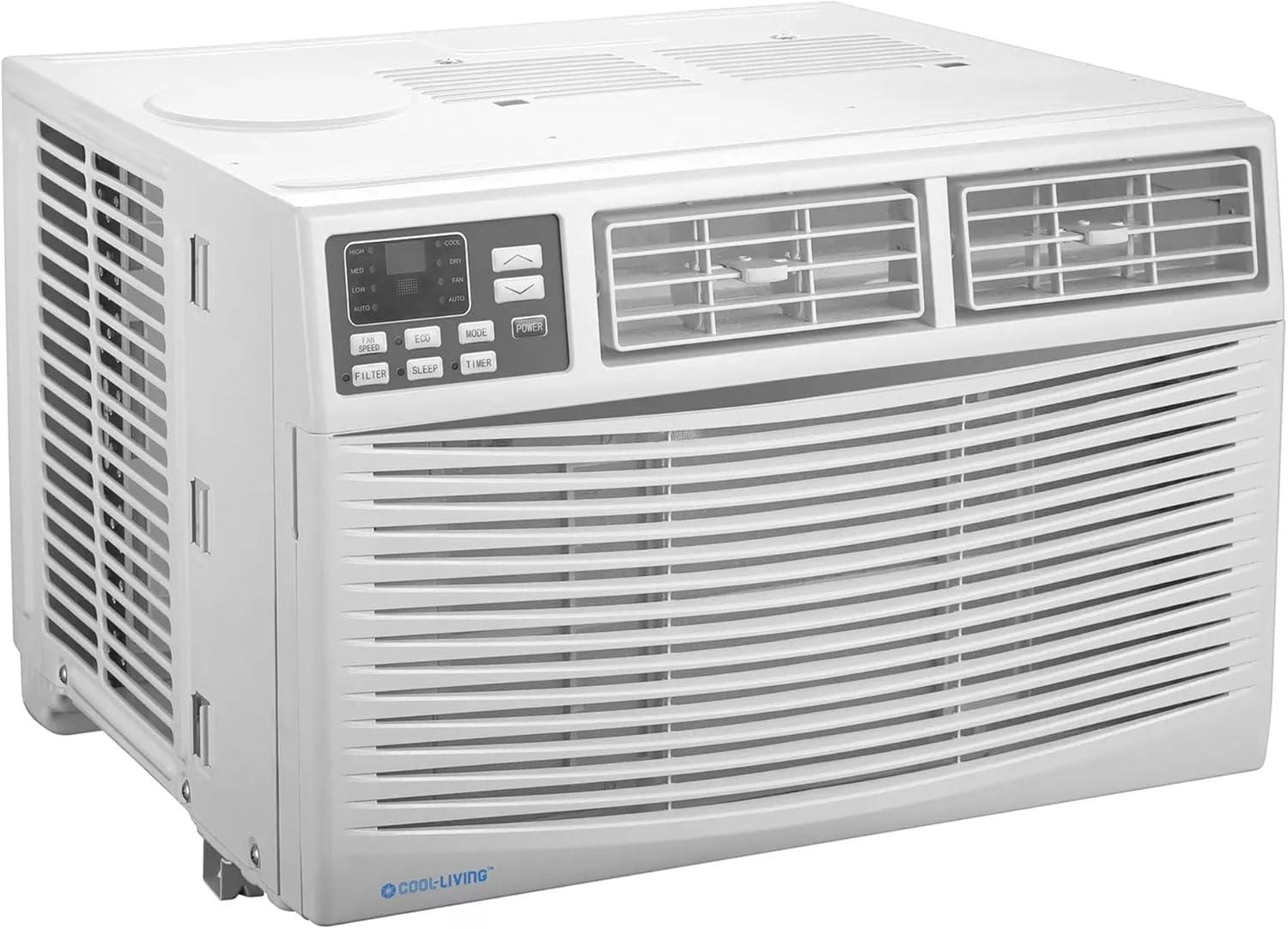 Cool-Living 8,000 BTU Window Mount Room Air Conditioner with Installation Kit