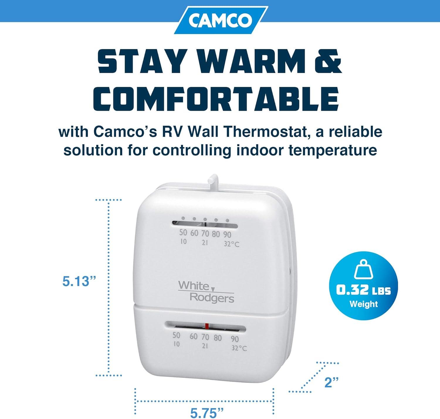 White-Rodgers 1C20101S1 White Rodgers Heating Thermostat - White