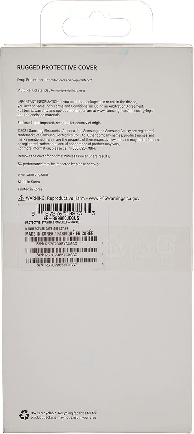 Samsung Protective Standing Cover EF-RG998 - Back cover for cell phone - silver - for Galaxy S21 Ultra 5G