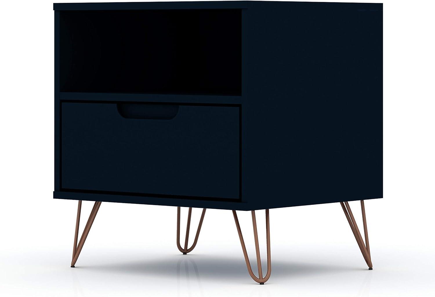 1.0 Rockefeller Nightstand - Manhattan Comfort