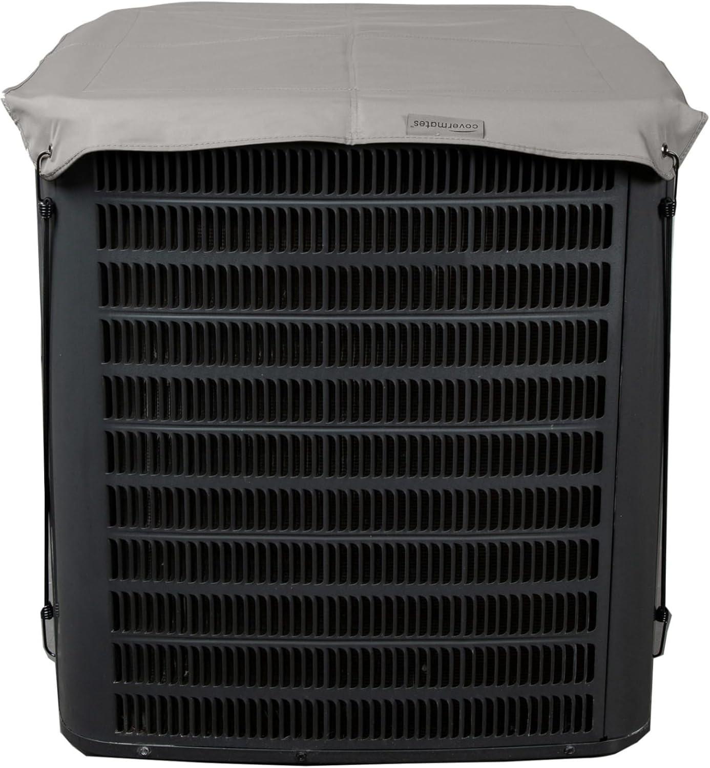 Covermates Armor Top Air Conditioner Cover â€“ Durable Outdoor Protection for AC Units, Ultima 600D Polyester, Armor Top 24W x 24D, Ripstop Grey