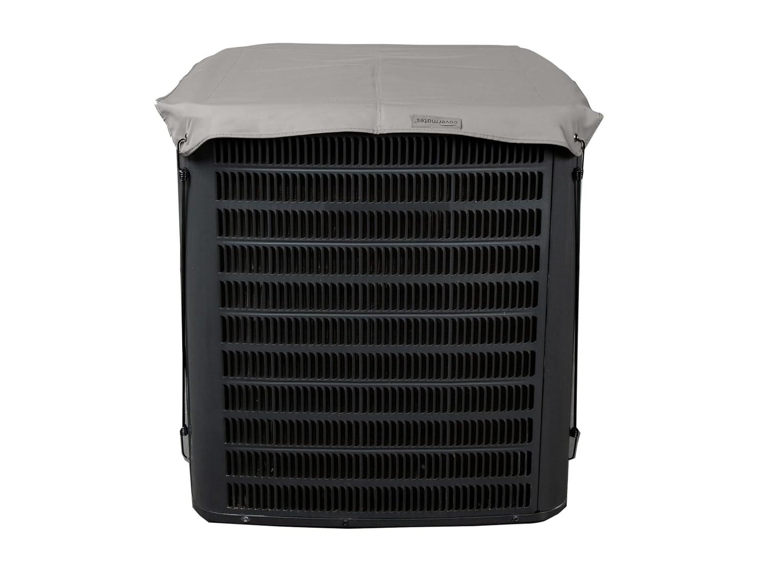 Covermates Armor Top Air Conditioner Cover â€“ Durable Outdoor Protection for AC Units, Ultima 600D Polyester, Armor Top 24W x 24D, Ripstop Grey