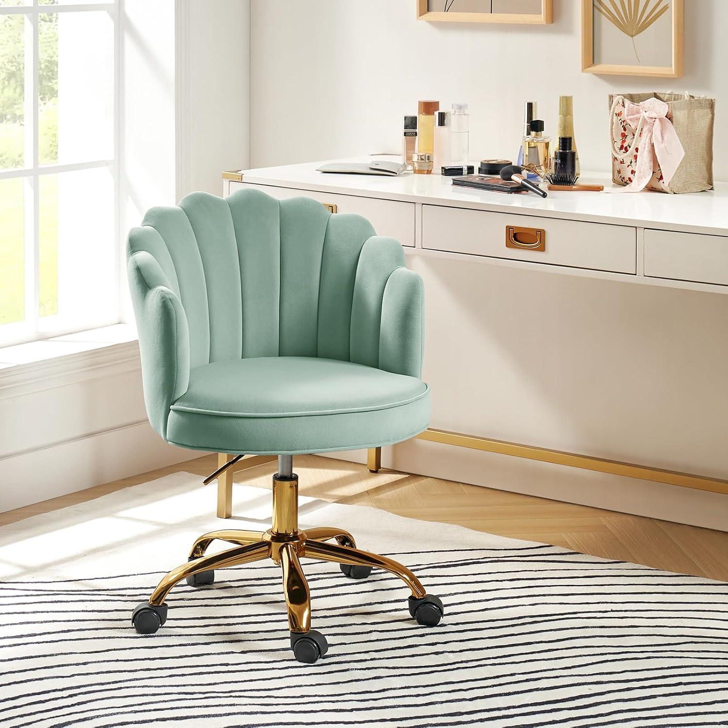 Belanda 23'' W Modern VelvetTask Chair with Tufted Back
