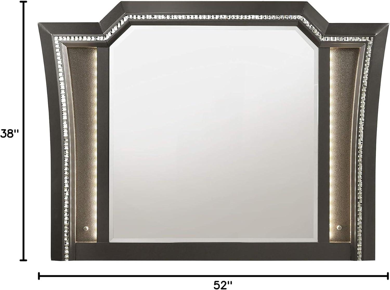 Acme Kaitlyn Mirror, Metallic Gray (1Pc/1Ctn)