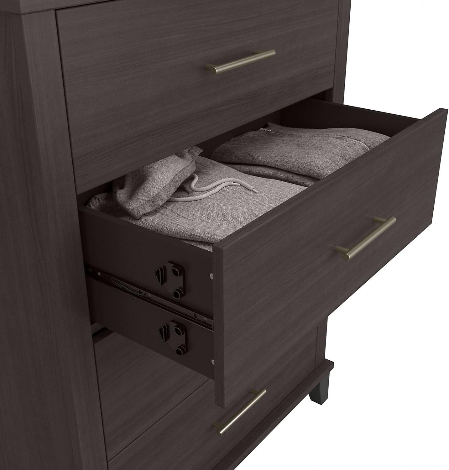 Bush Furniture Somerset Chest of Drawers, Storm Gray