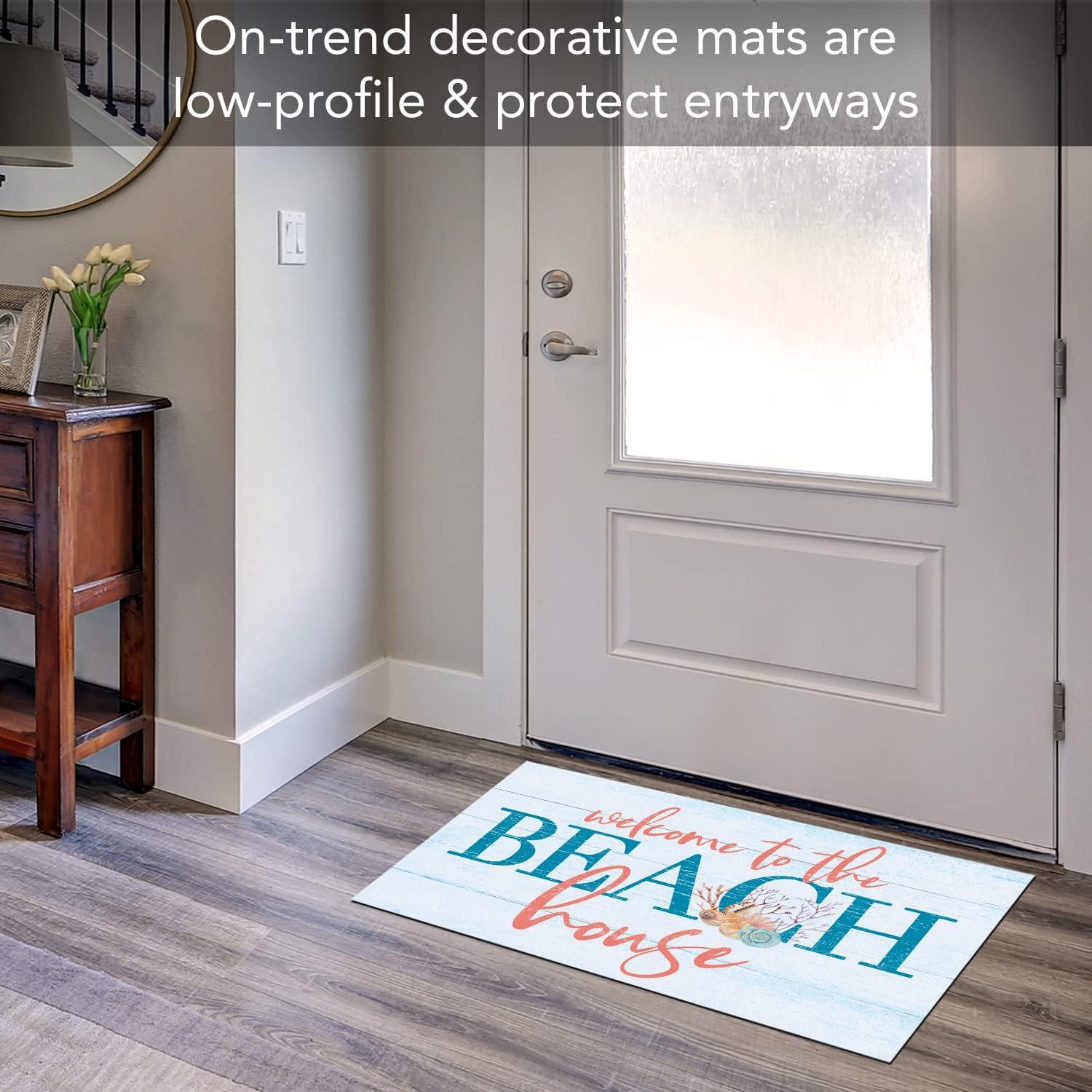 CounterArt Beach House Welcome Indoor/Outdoor Entryway Floor Mat