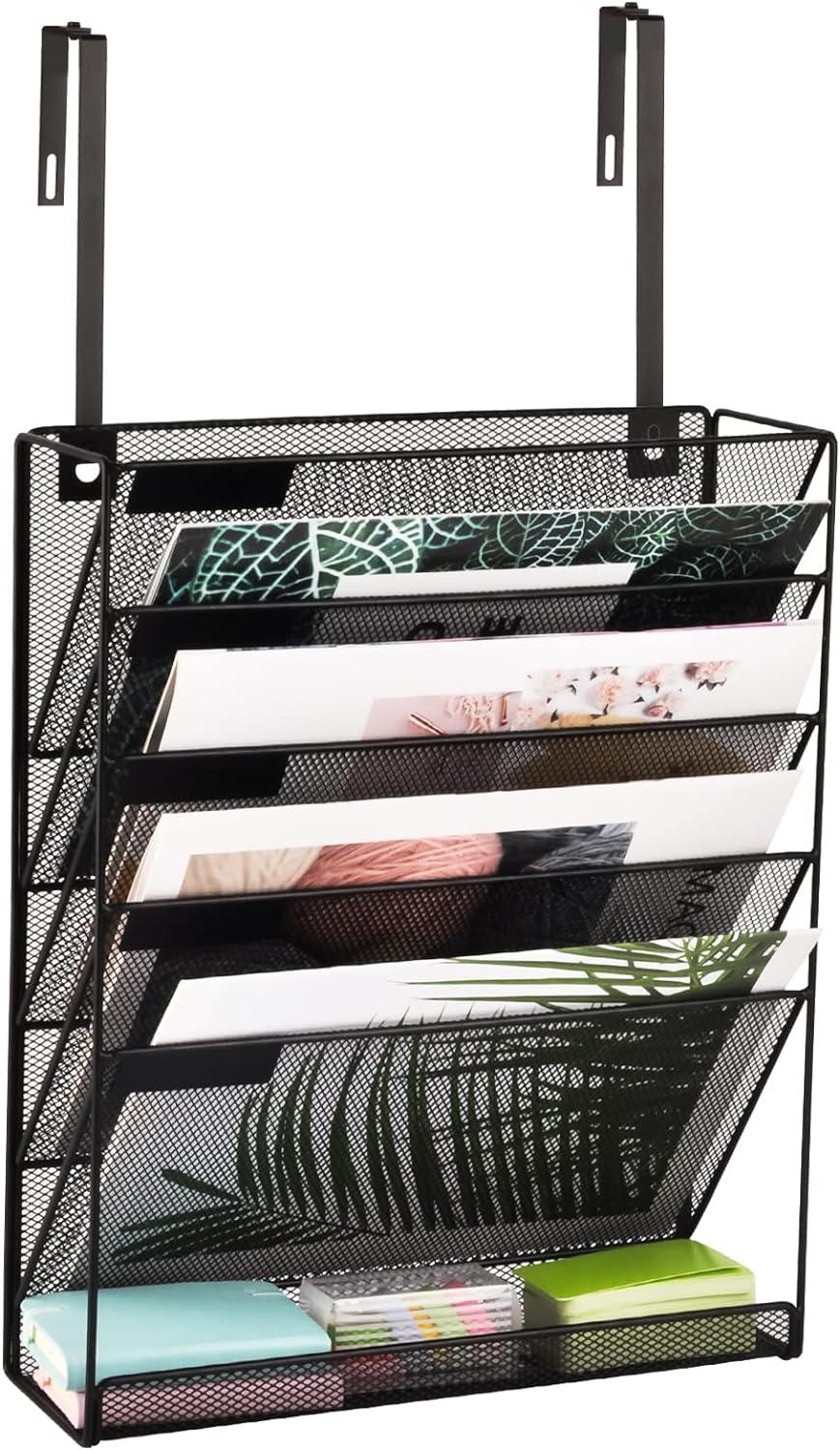 EASEPRES Hanging Organizer Cubicle File Holder - Wall Mount Storage, Office Cubical Accessories