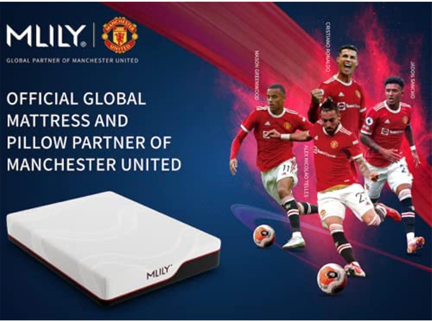 MLILY Manchester United Theatre 12 inch Memory Foam Mattress, Twin XL Size Mattress in a box,Medium Plush