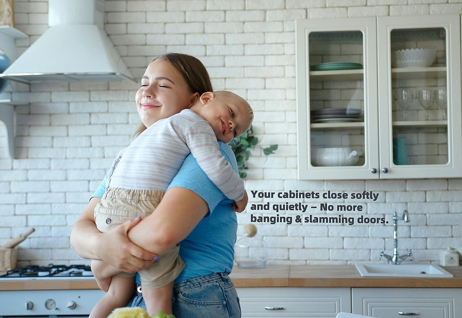 Decobasics Half Overlay -105° Frameless Cabinet Door Hinge -3 Way Adjustability