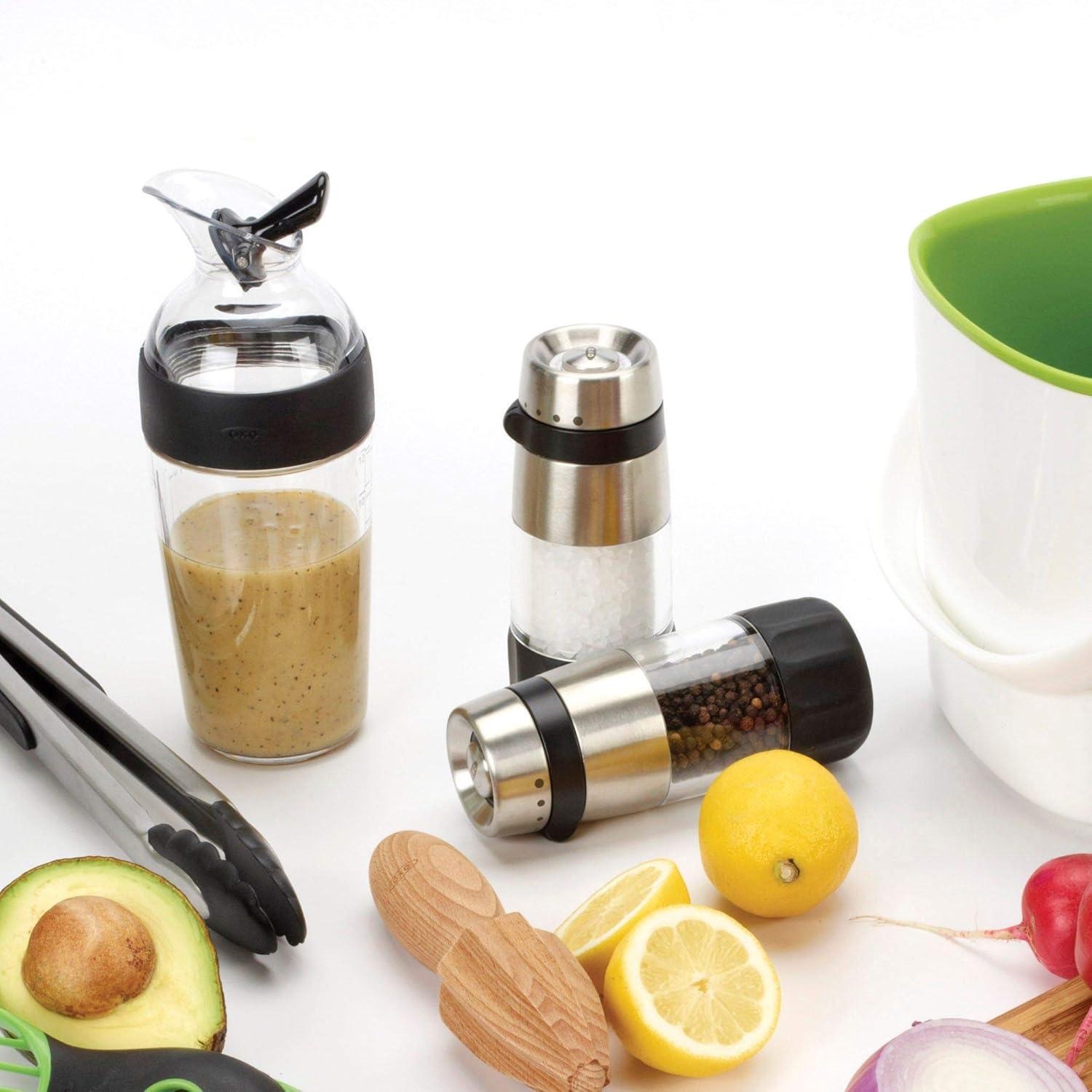 Stainless Steel and Plastic Mess-Free Pepper Grinder