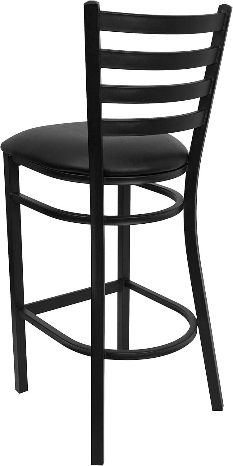 Brixton HERCULES Series Ladder Back Metal Restaurant Barstool