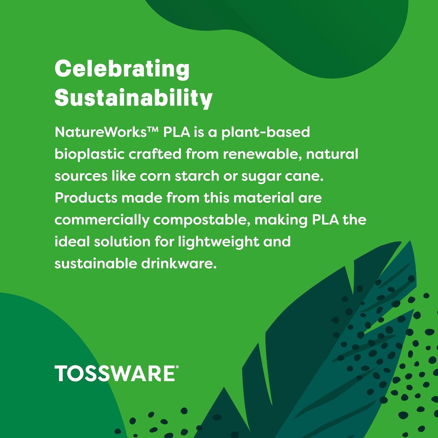 TOSSWARE TN 16oz Arc 50 Pack Compostable Cups