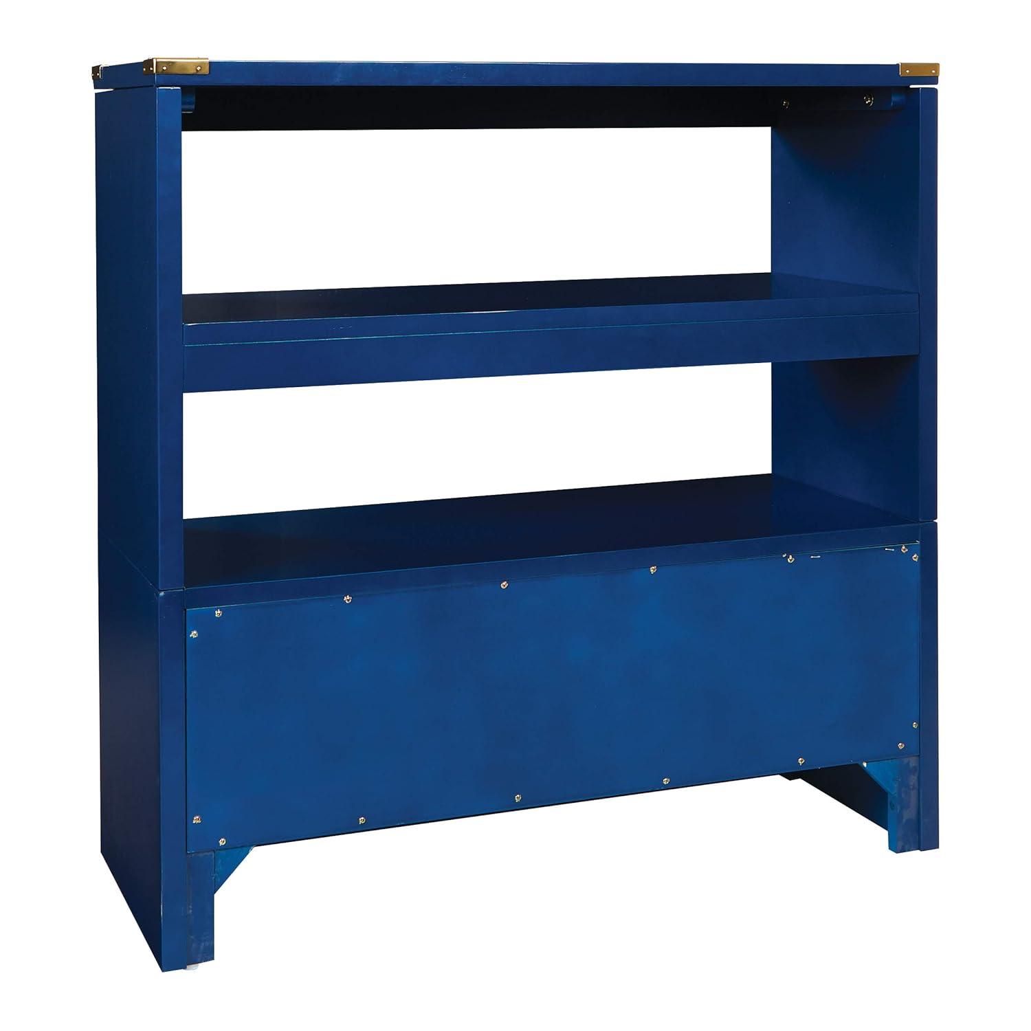 Wellington 36" Bookcase in Lapis Blue Engineered Wood
