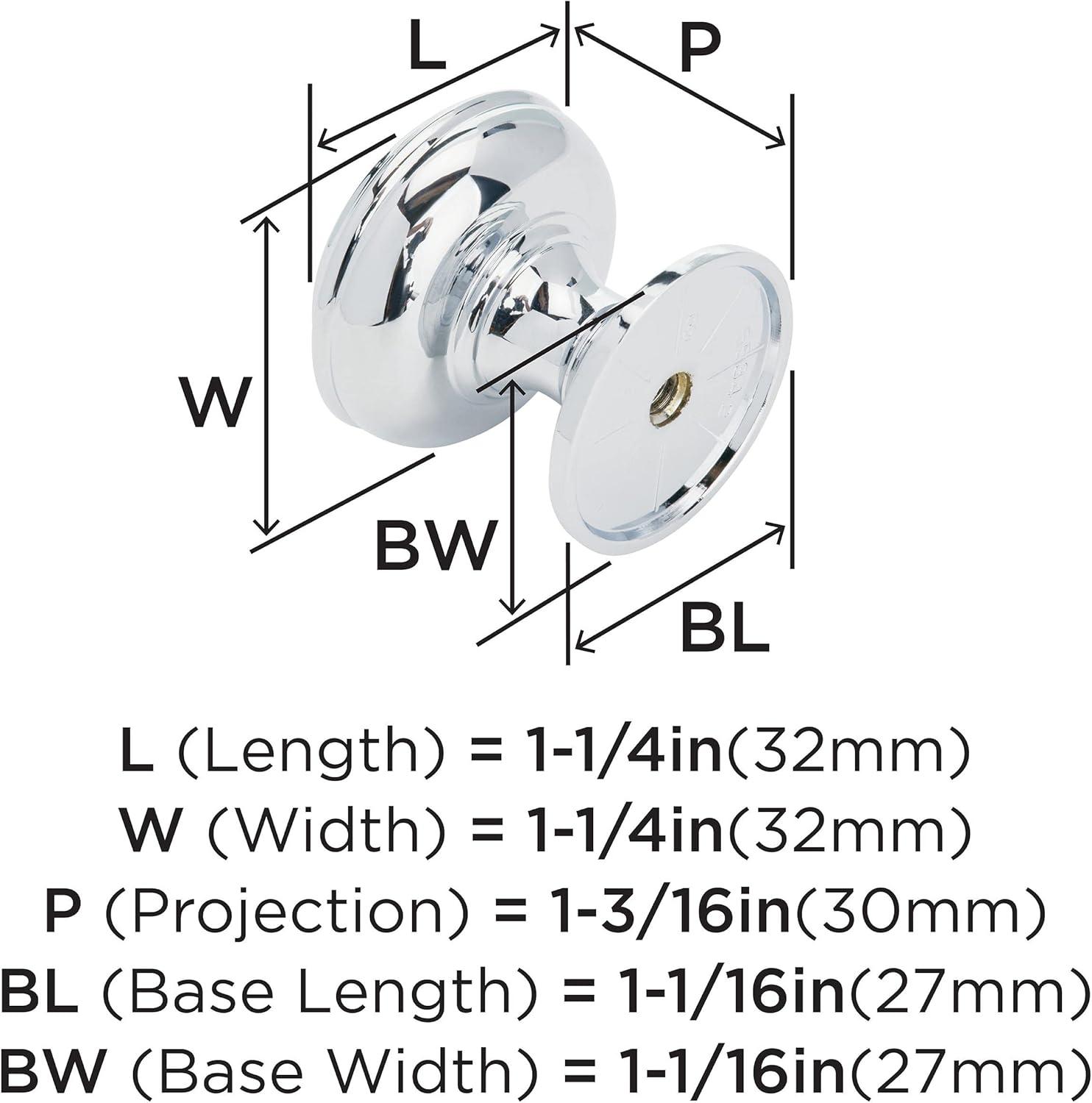 Allison 1 1/4" Diameter Mushroom Knob
