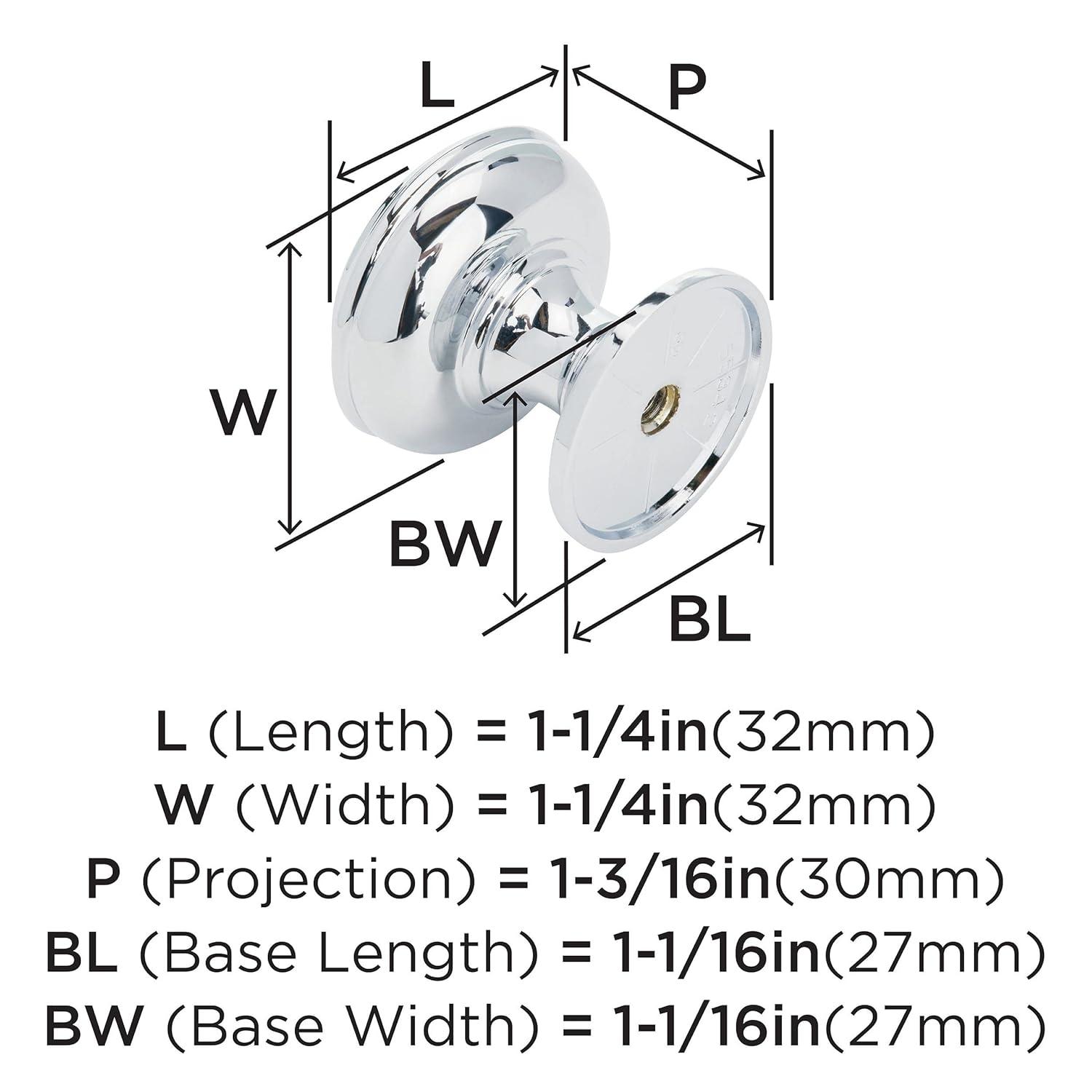 Allison 1 1/4" Diameter Mushroom Knob