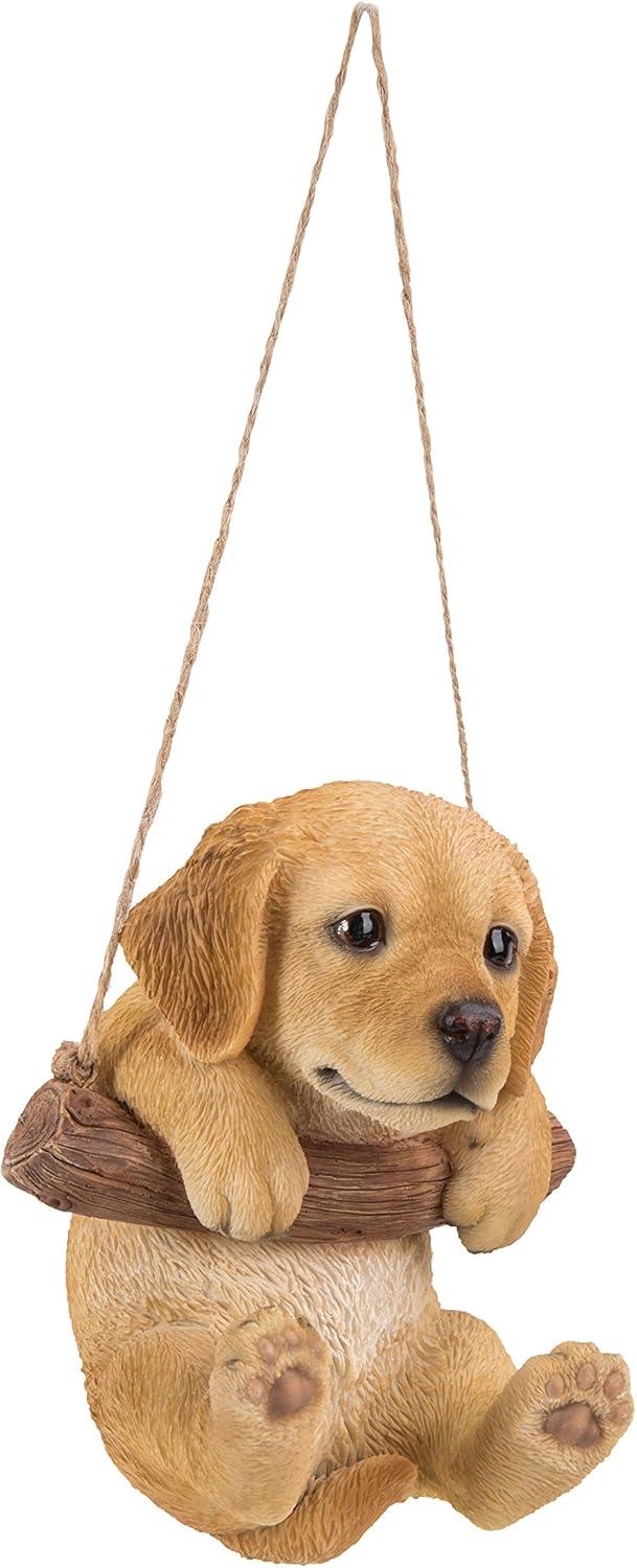 Hi-Line Gift Ltd. Hanging Golden Retriever Puppy Statue