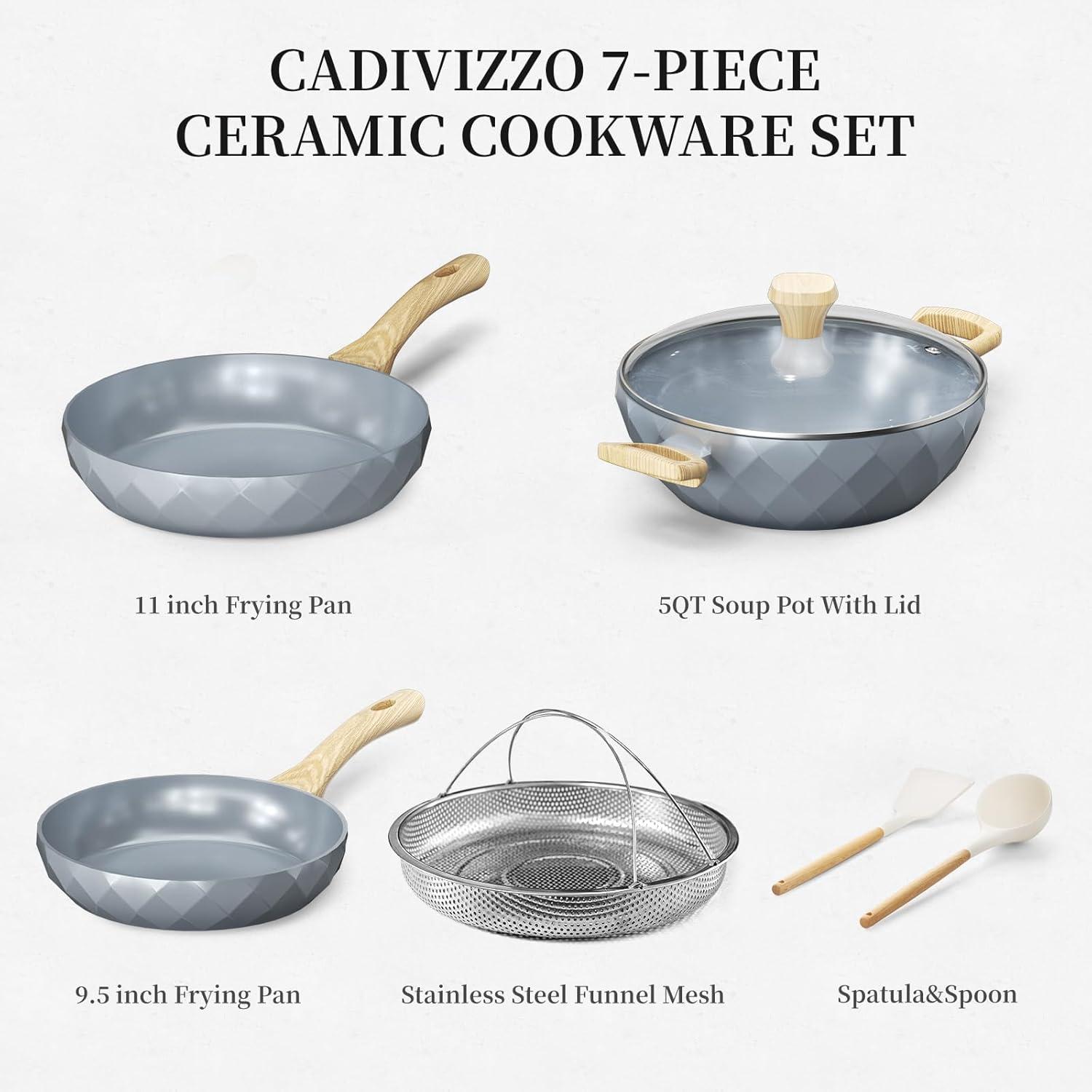 Ceramic Nonstick Pots and Pans Set