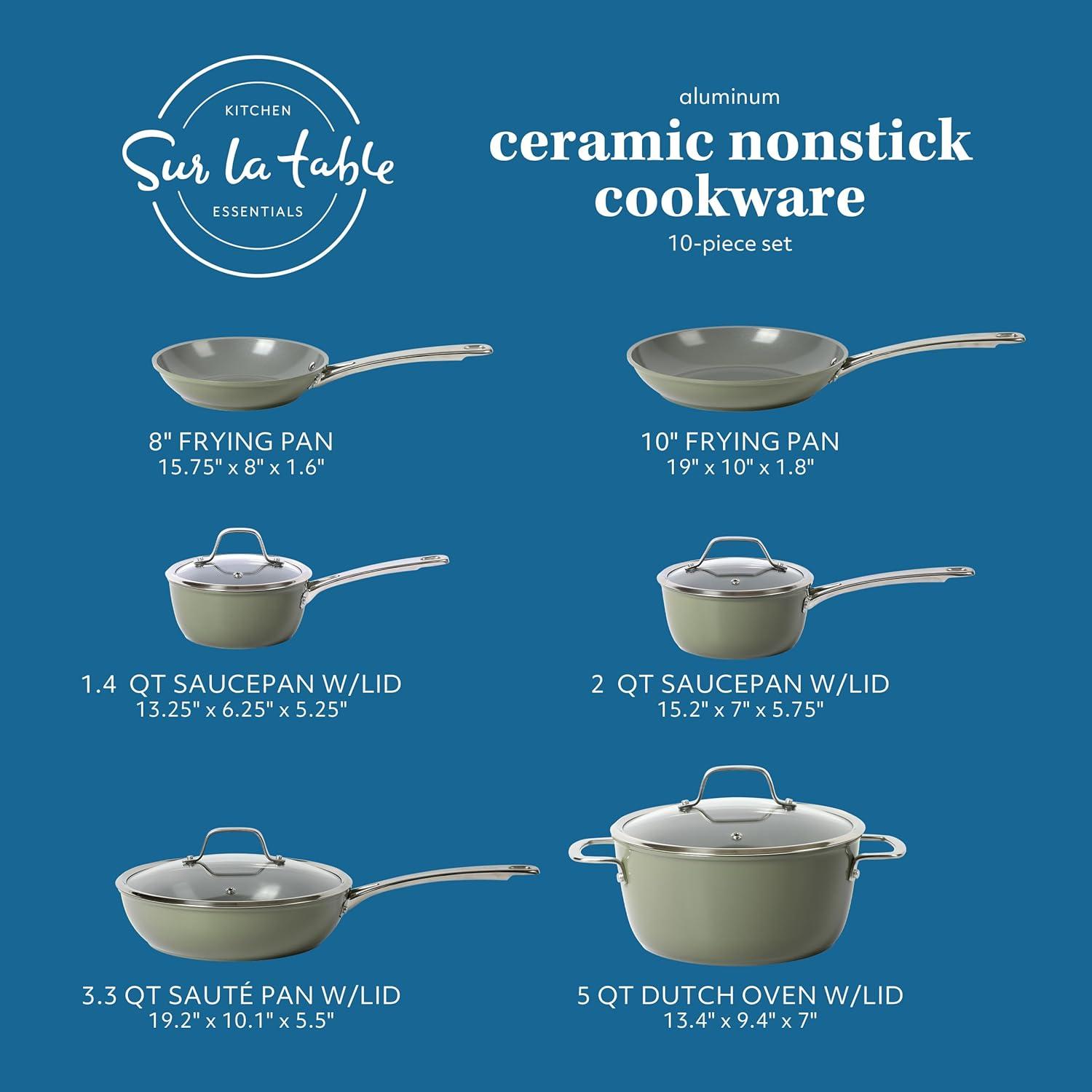 10 - Piece Non-Stick Aluminum Cookware Set