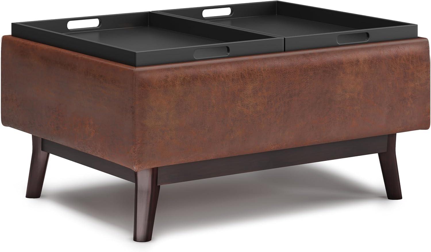 Owen Faux Leather Ottoman