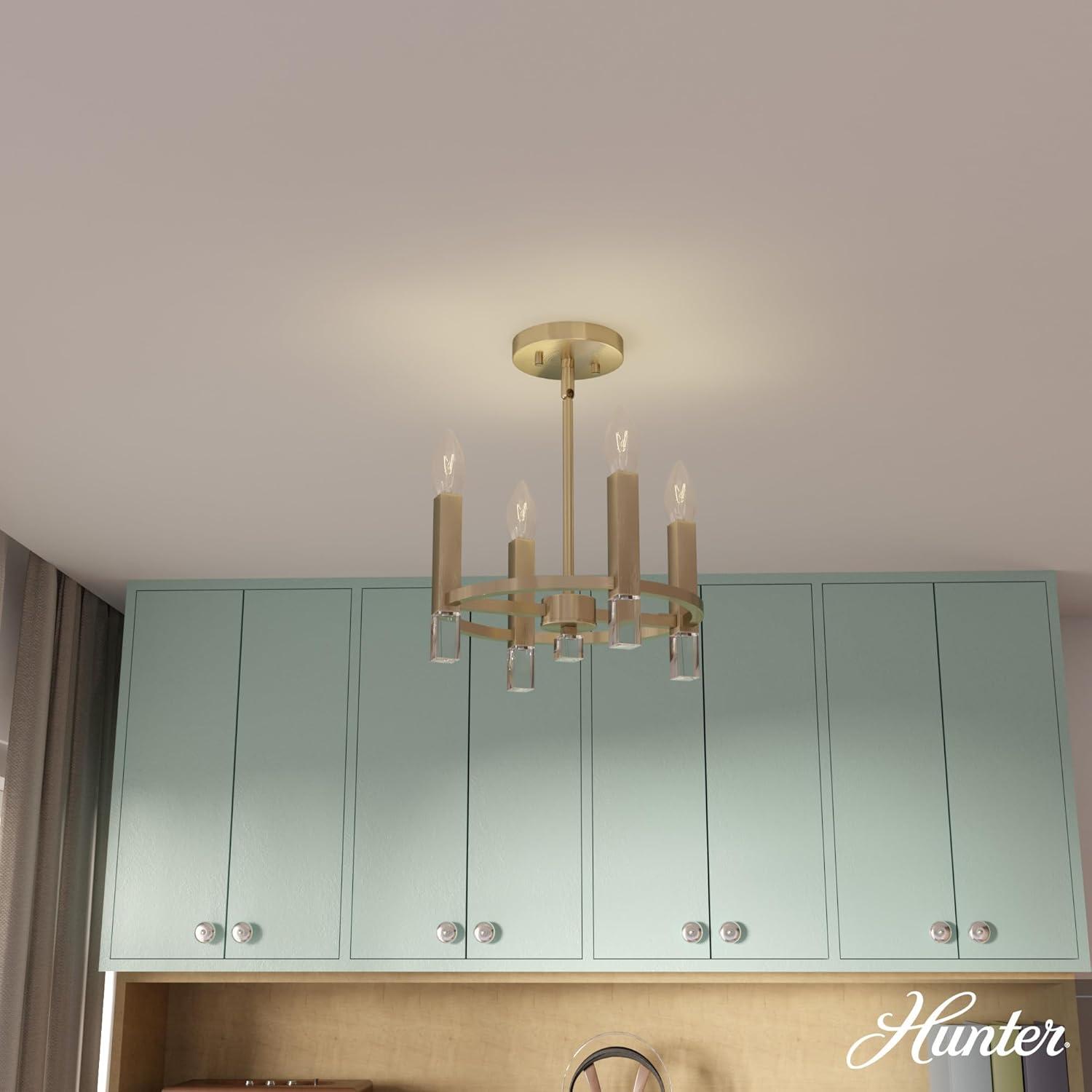 Hunter Sunjai 4 Light Semi-Flush Ceiling Light Fixture