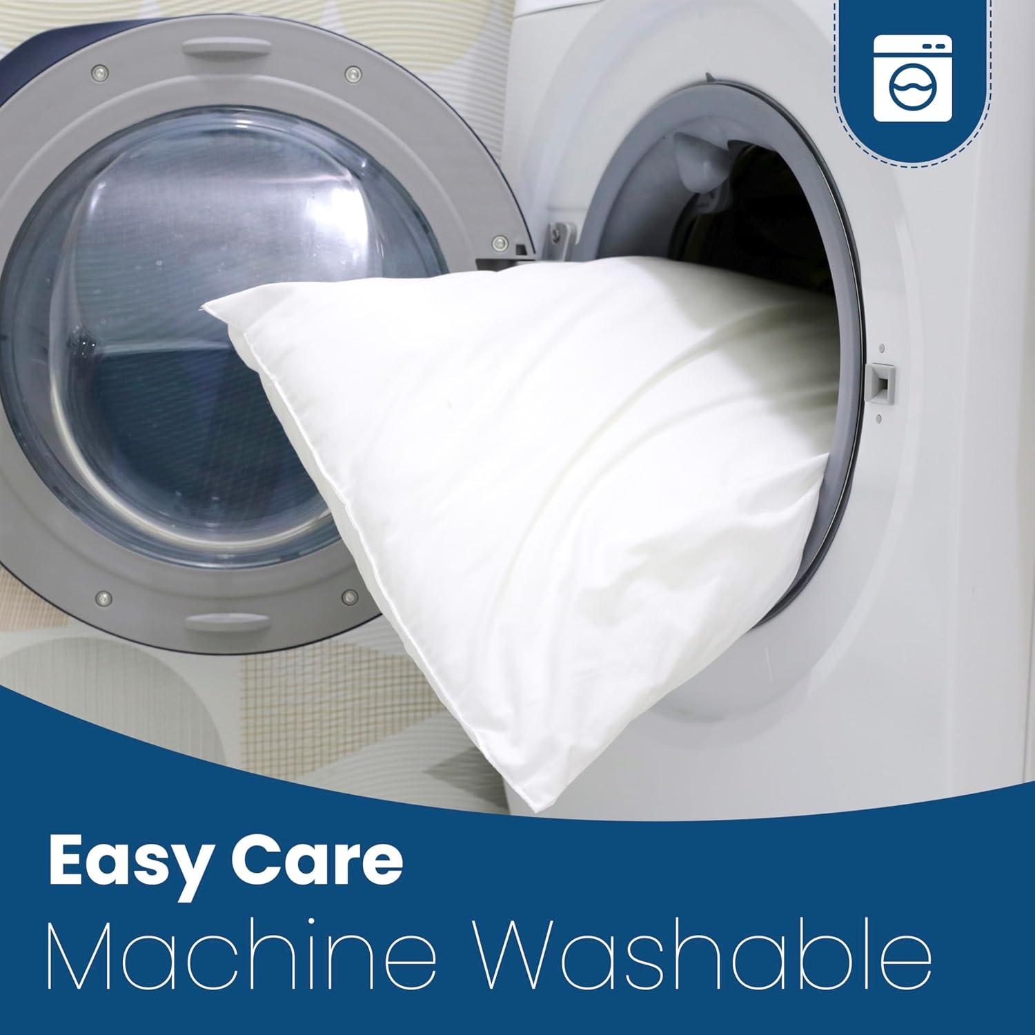 Martex White European Size 26 x 26 inches - Perfect for Bed or Couch - Soft & Durable Decorative