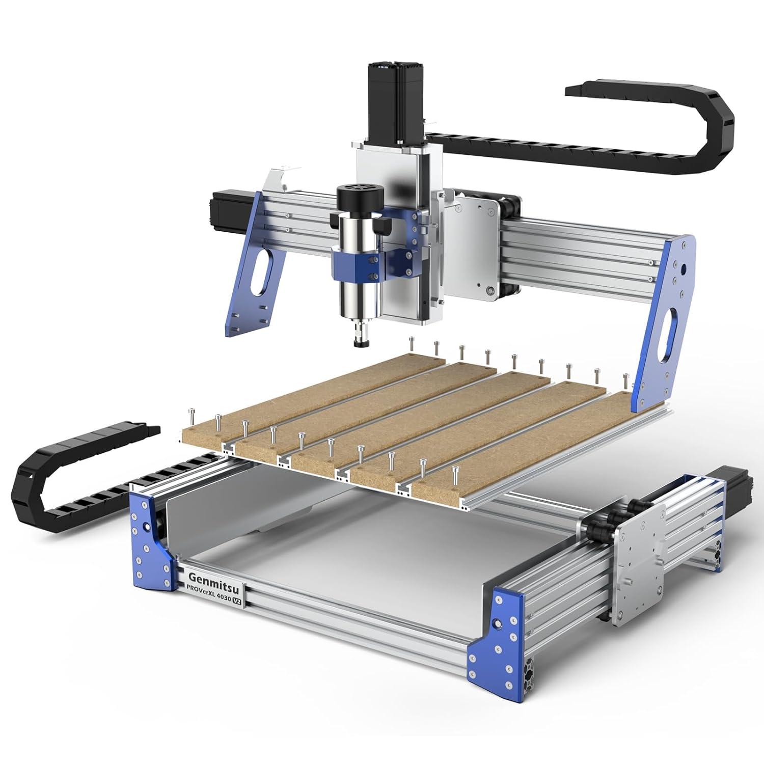Genmitsu CNC Router Machine PROVerXL 4030 V2, Fast Speed for Wood Metal Acrylic PCB MDF, Upgrade 3 Axis Engraving Machine with Closed-Loop Motor and Ball Screw