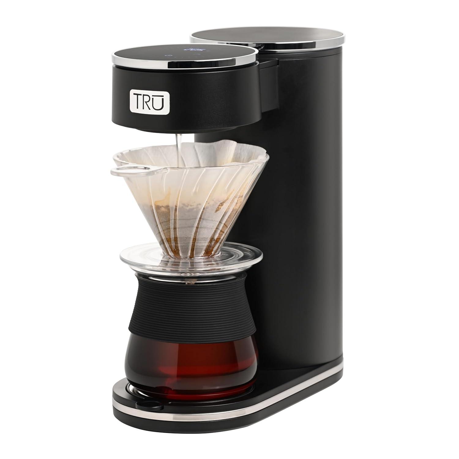 TRU Digital Control Pour Over Black 12-Cup Drip Coffee Maker