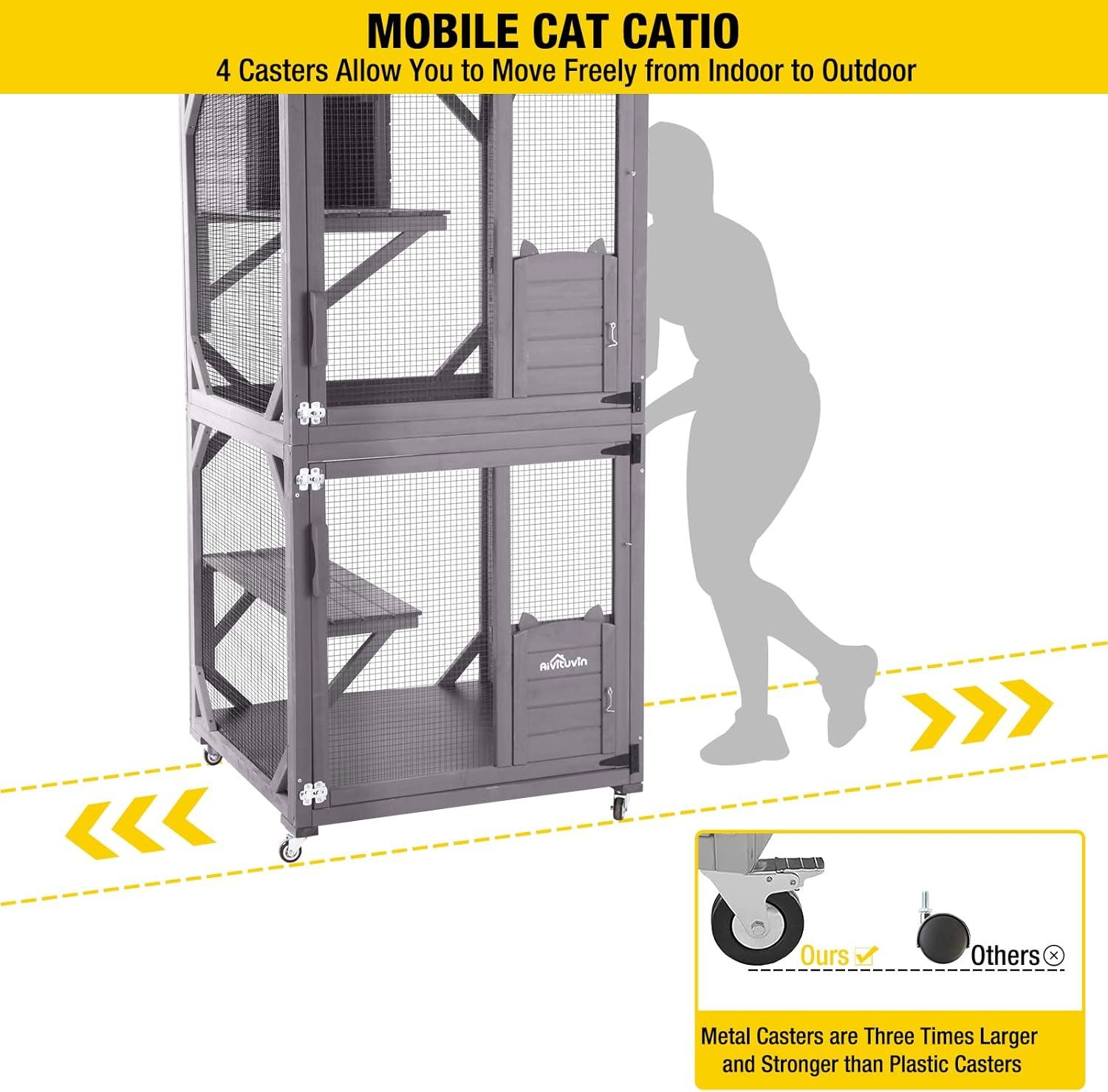 Aivituvin Portable Cat Playpen