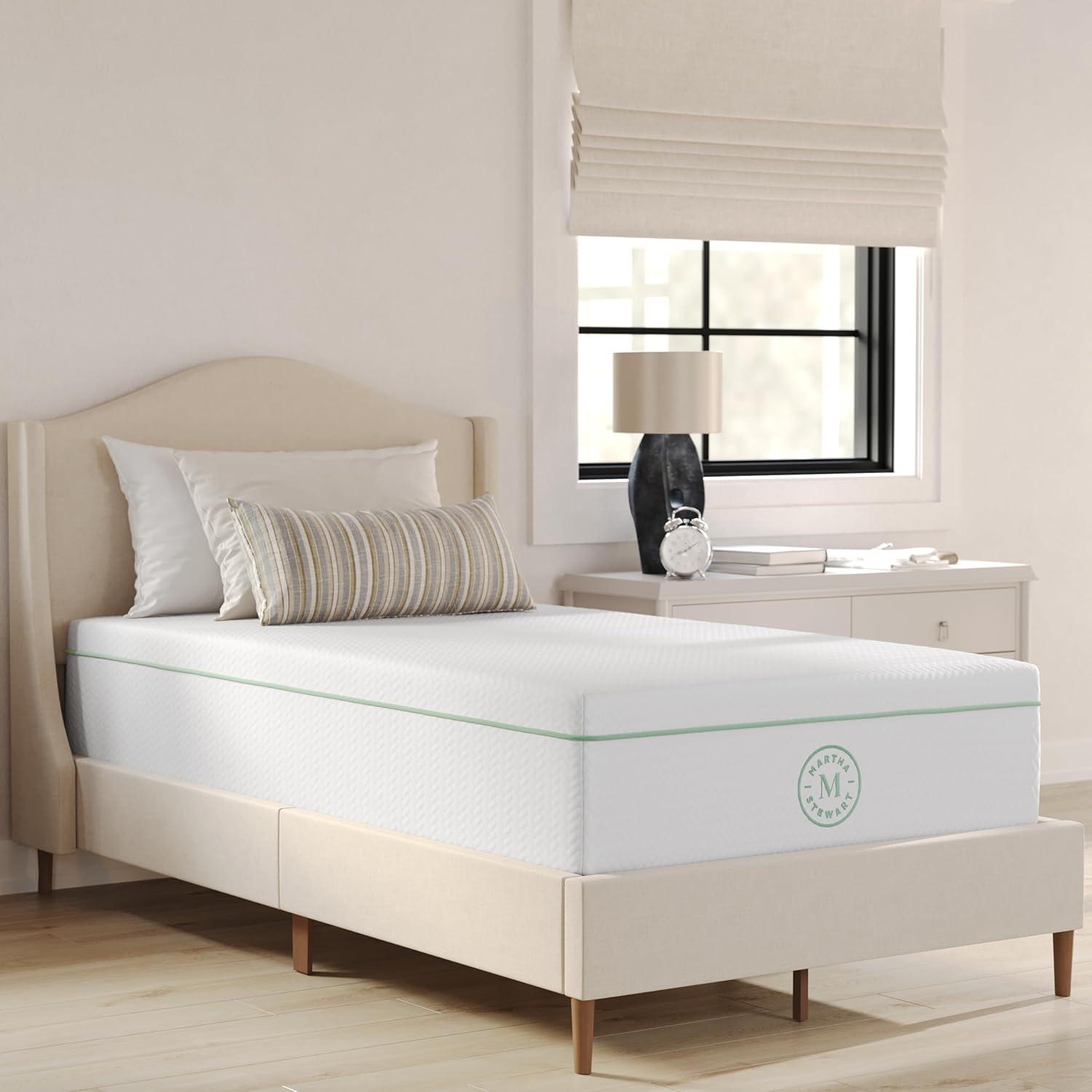 Martha Stewart SleepComplete Premium Medium-Firm Dual-Action Cooling Memory Foam Mattress In A Box