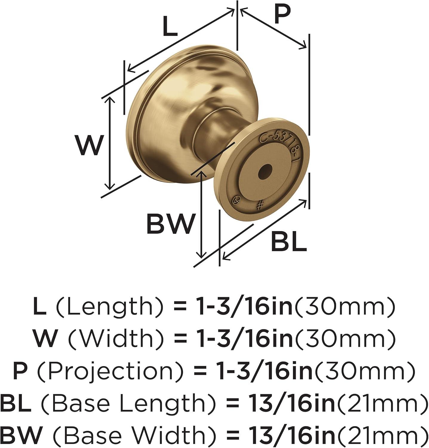 Westerly 1 3/16" Diameter Mushroom Knob