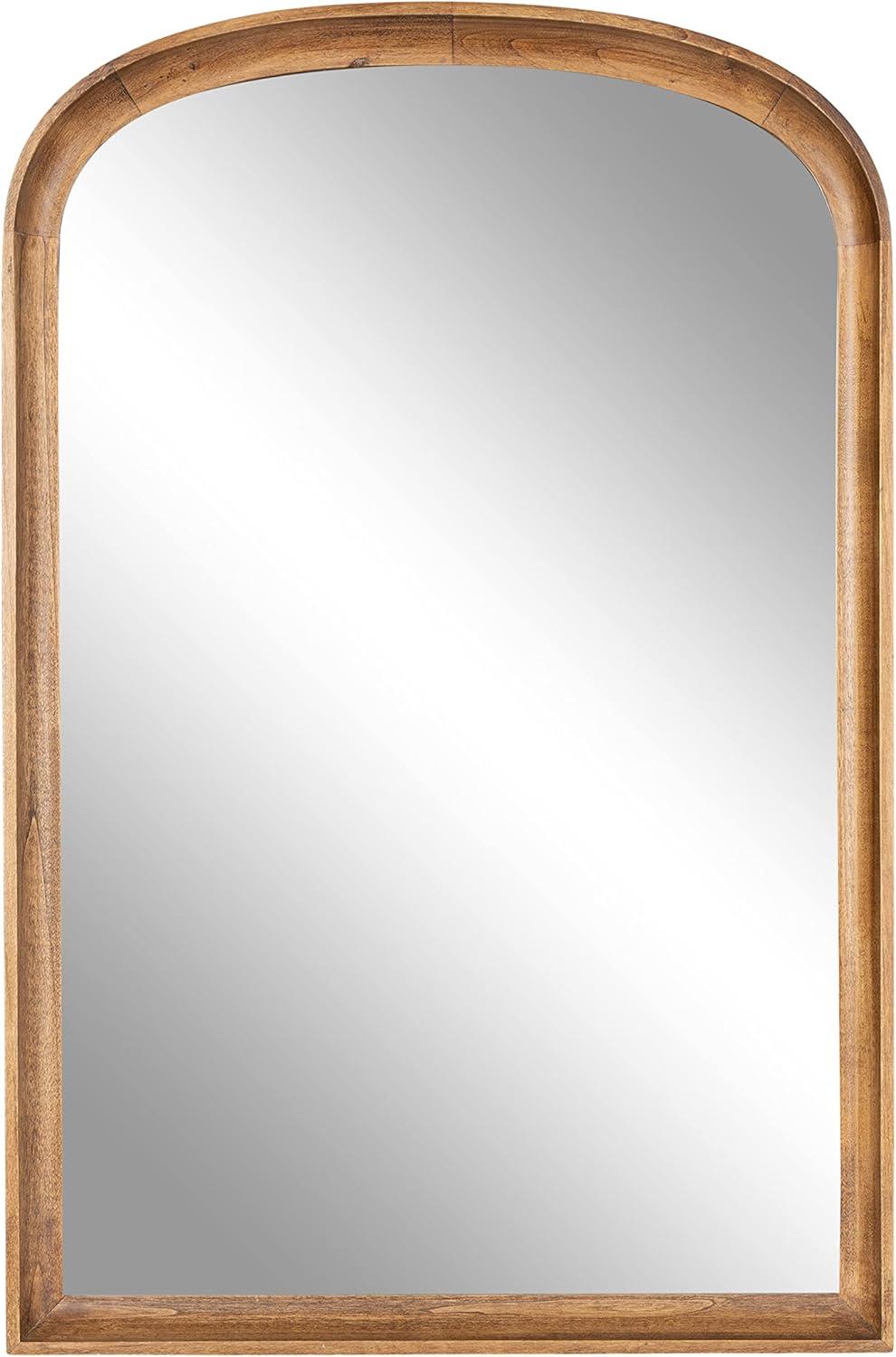 24"x36" Hatherleigh Basket Arch Wall Mirror - Kate & Laurel All Things Decor